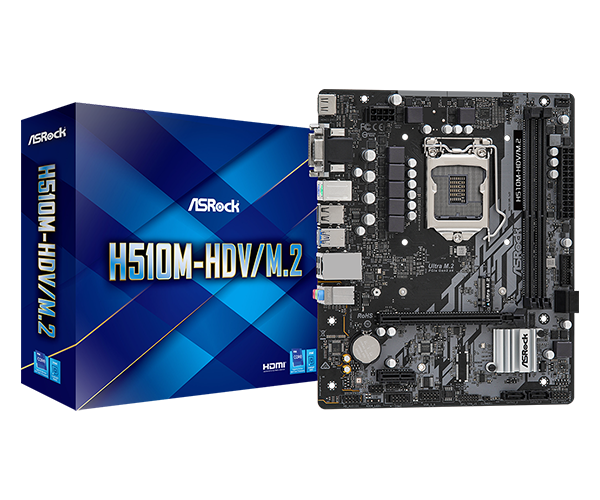 Tarjeta Madre Asrock MB H510-HDV/M,2 SE LGA1200 10A,11A-0