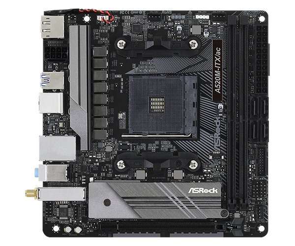 Tarjeta Madre Asrock A520-ITX/ac AM4 DDR4 WiFi-1