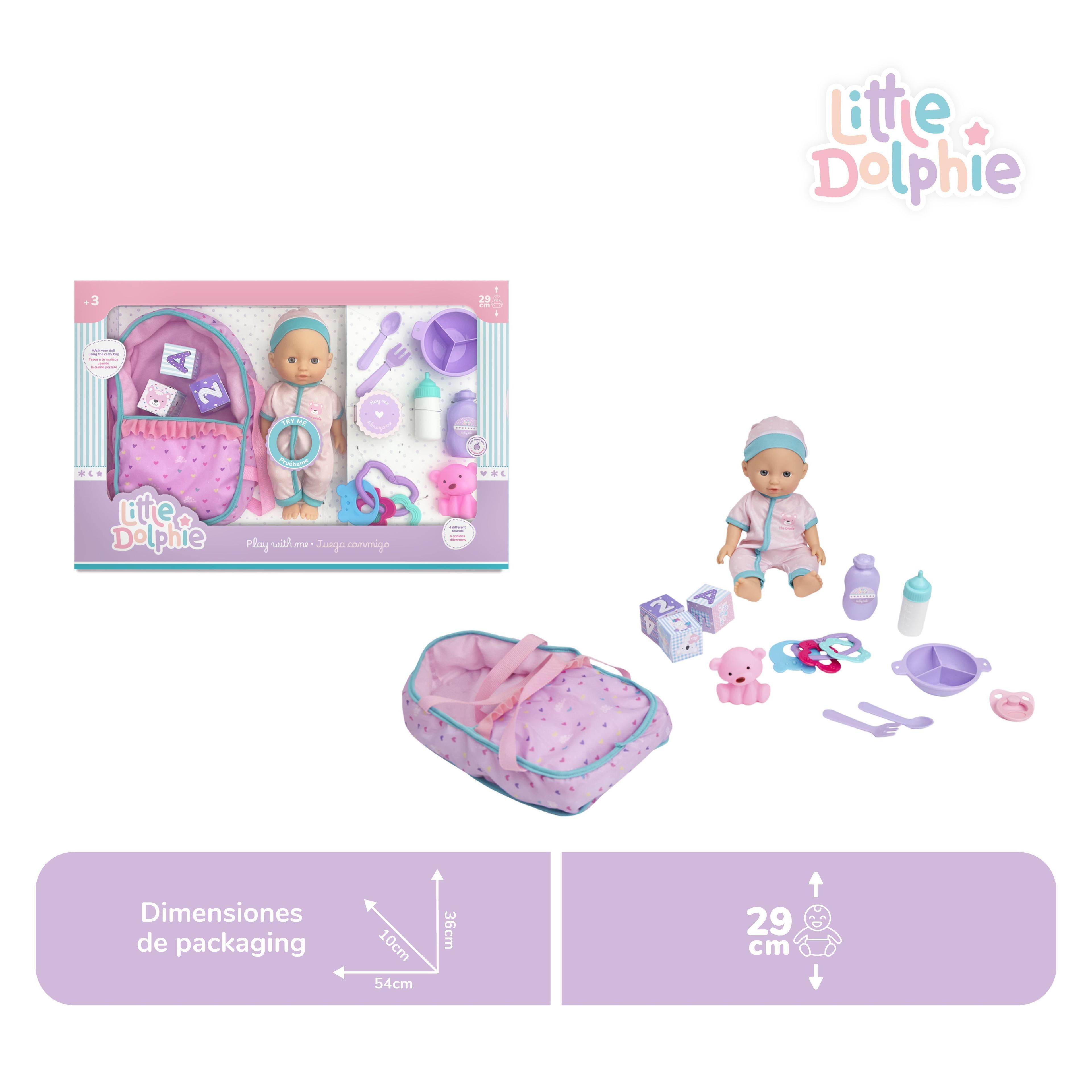  Muñeca de 29 cm con Sonido, Accesorios y Mochila-2