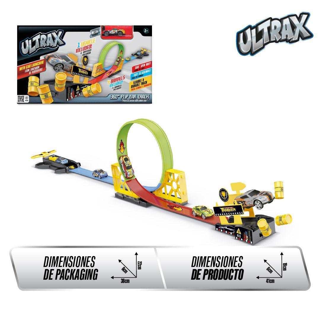 Juguete  Pista de Autos con Giro de 360° de Ultrax -2