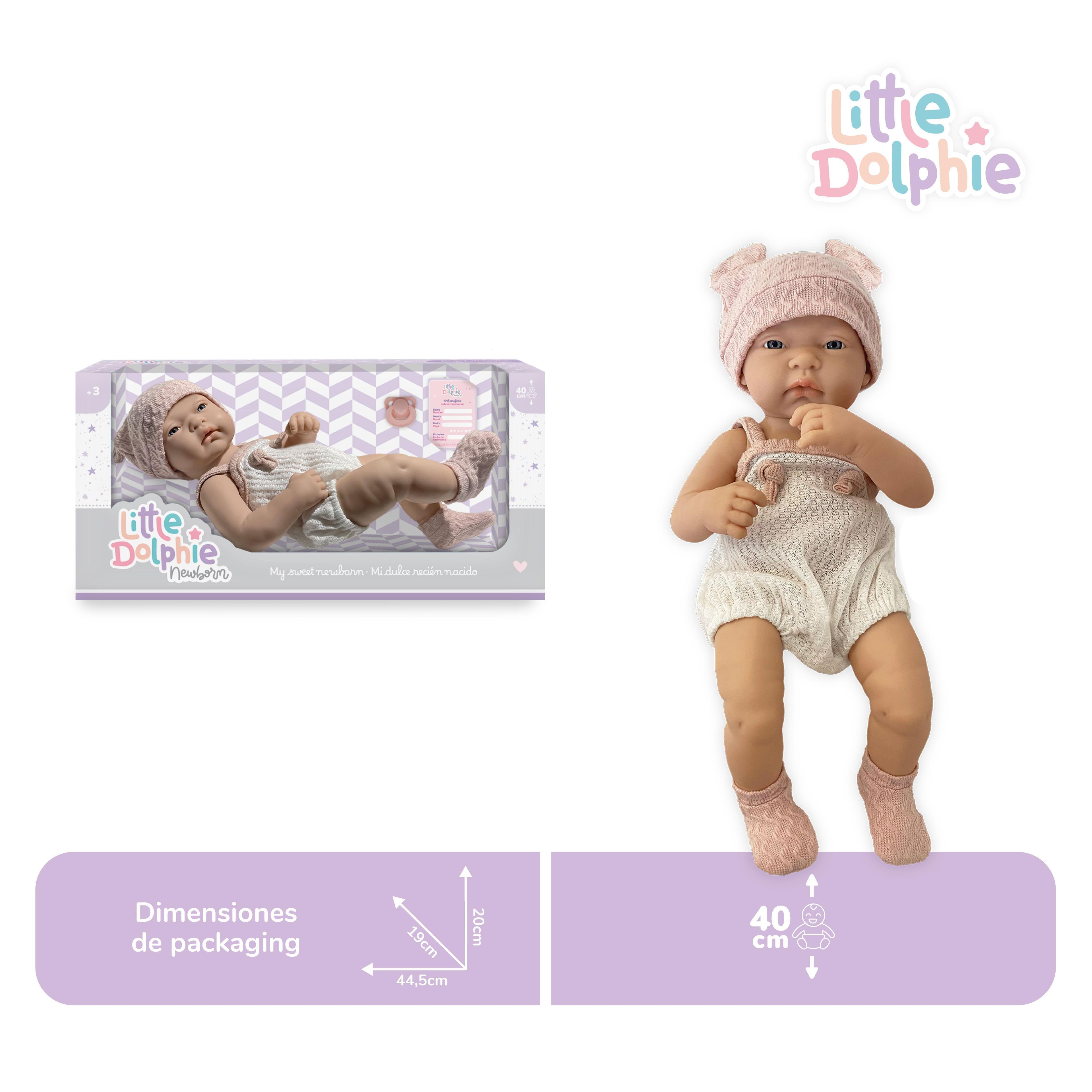 Mi Dulce Recién Nacido – Muñeca Realista de 40 cm con Chupete y Ropa Tejida-2