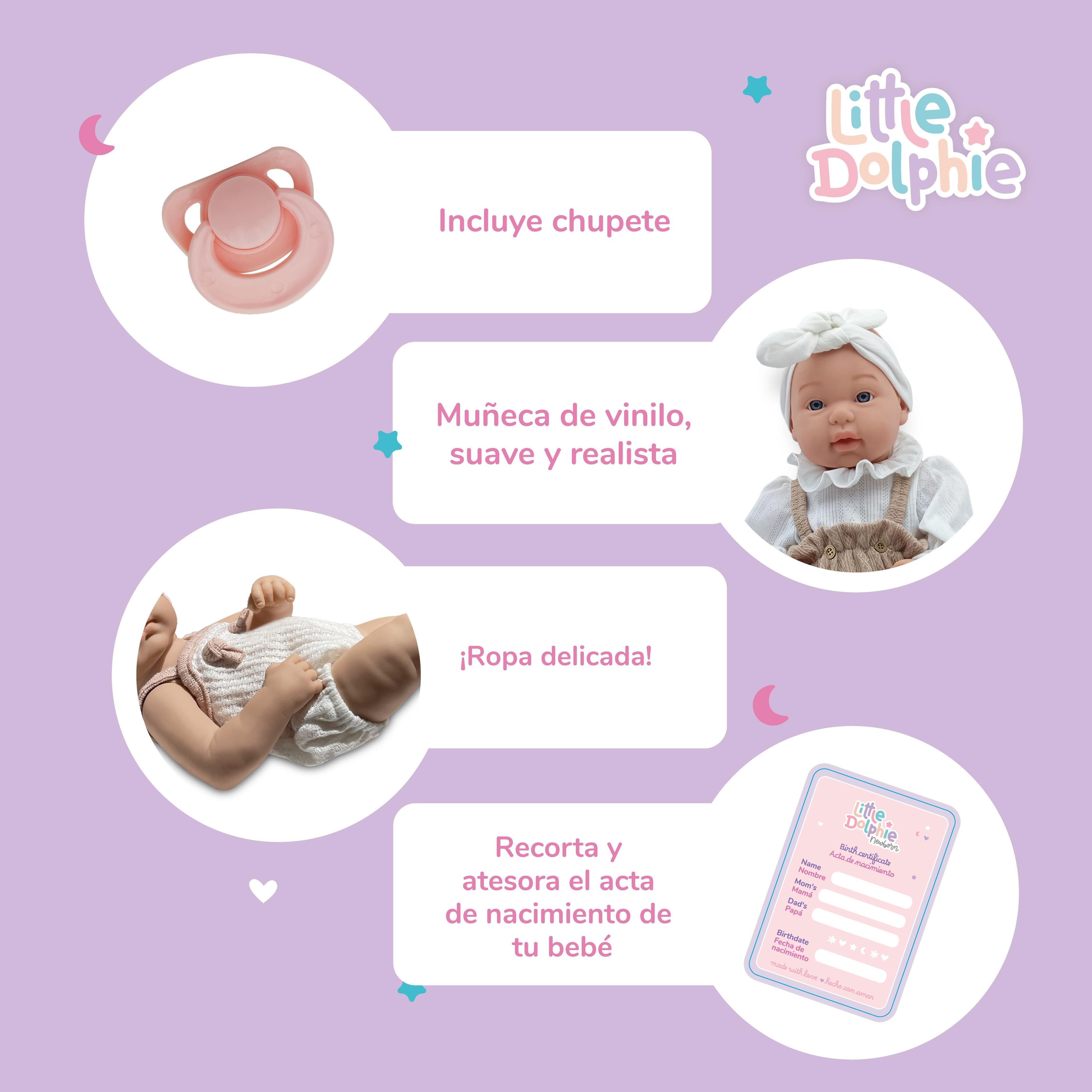 Mi Dulce Recién Nacido – Muñeca Realista de 40 cm con Chupete y Ropa Tejida-3