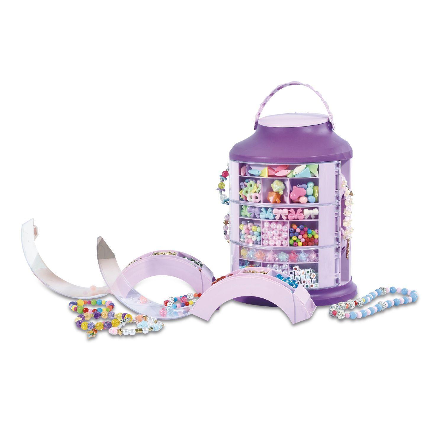 Superkit de Pulseras – Torre Organizadora con Mostacillas, Espejo y Accesorios-2