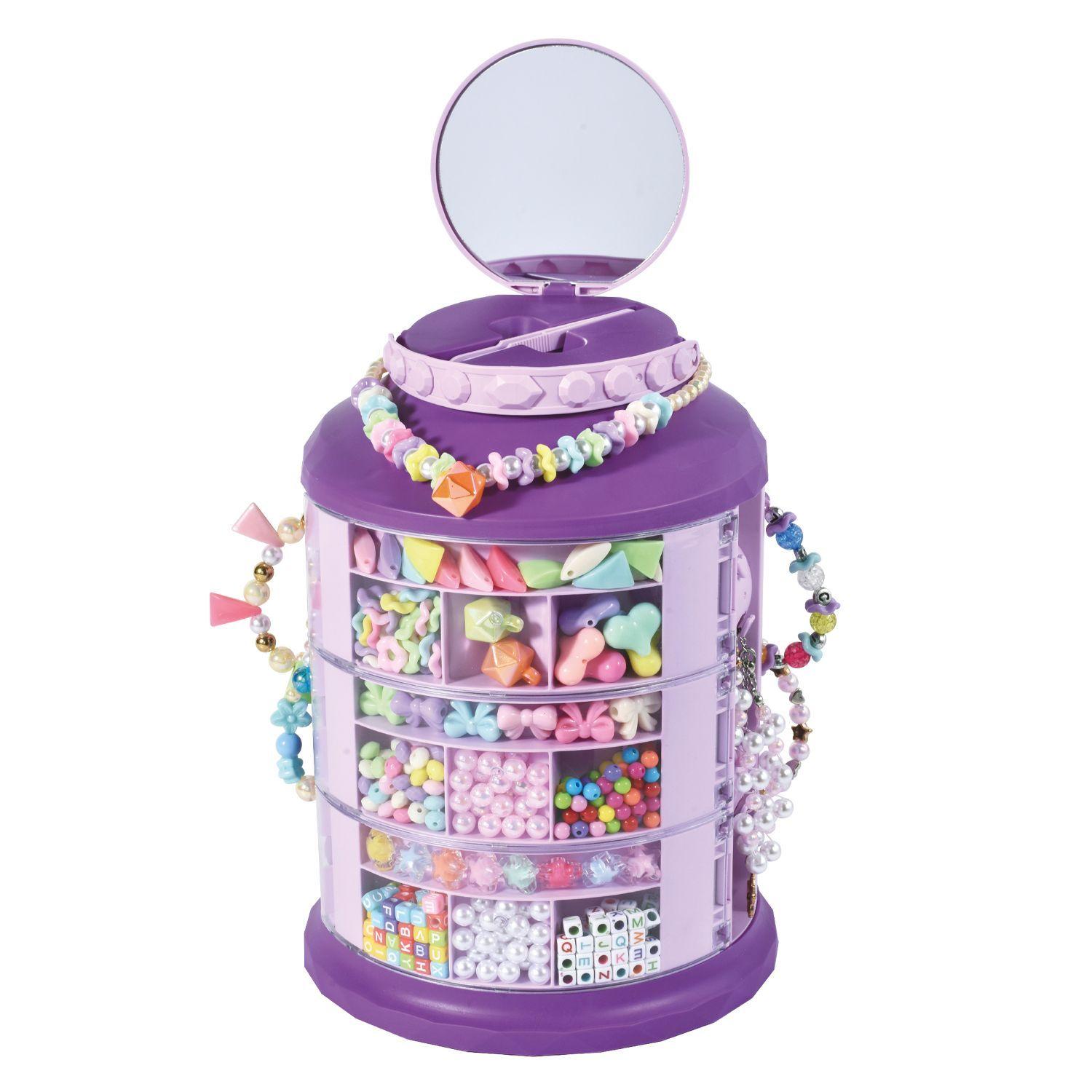 Superkit de Pulseras – Torre Organizadora con Mostacillas, Espejo y Accesorios-3
