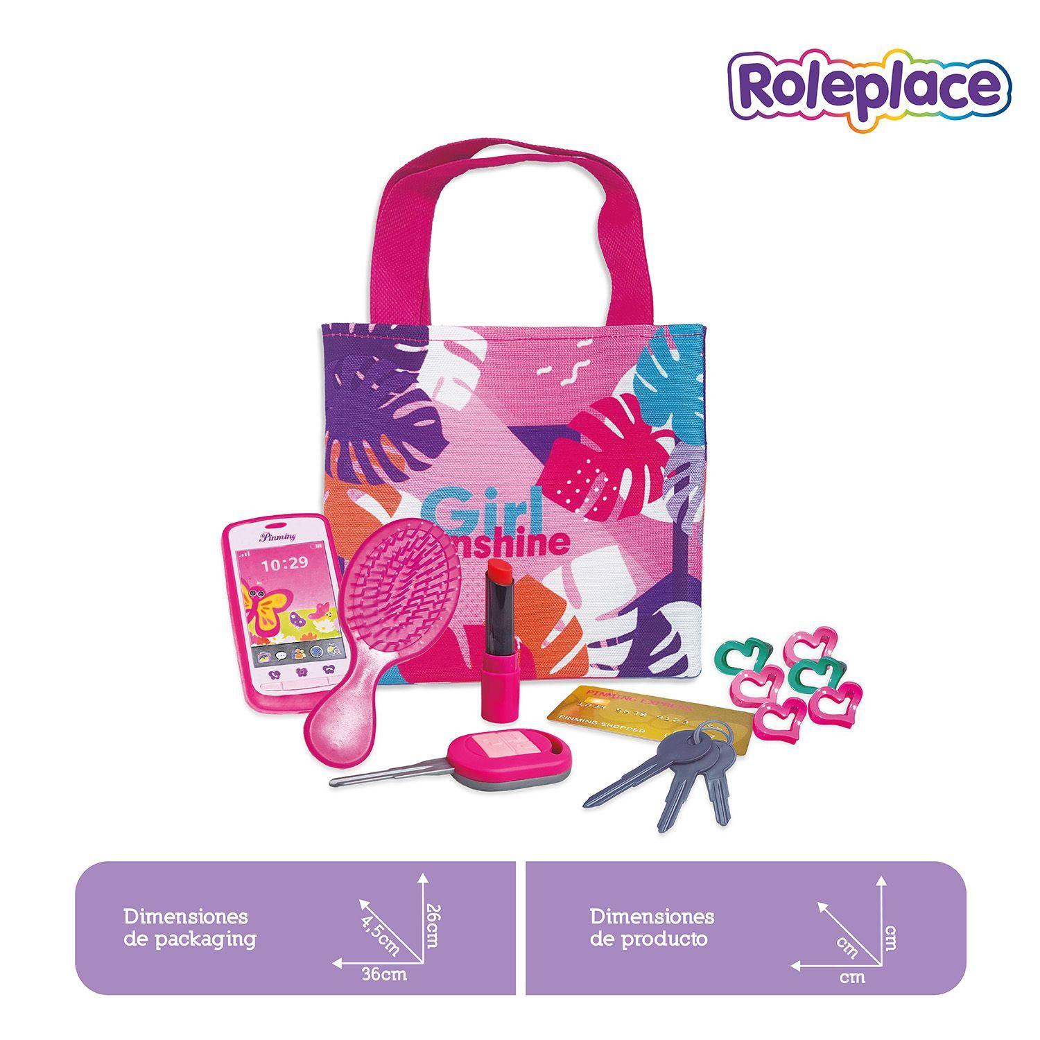 Set de Belleza Infantil con Brochas y Bolso de Maquillaje-2