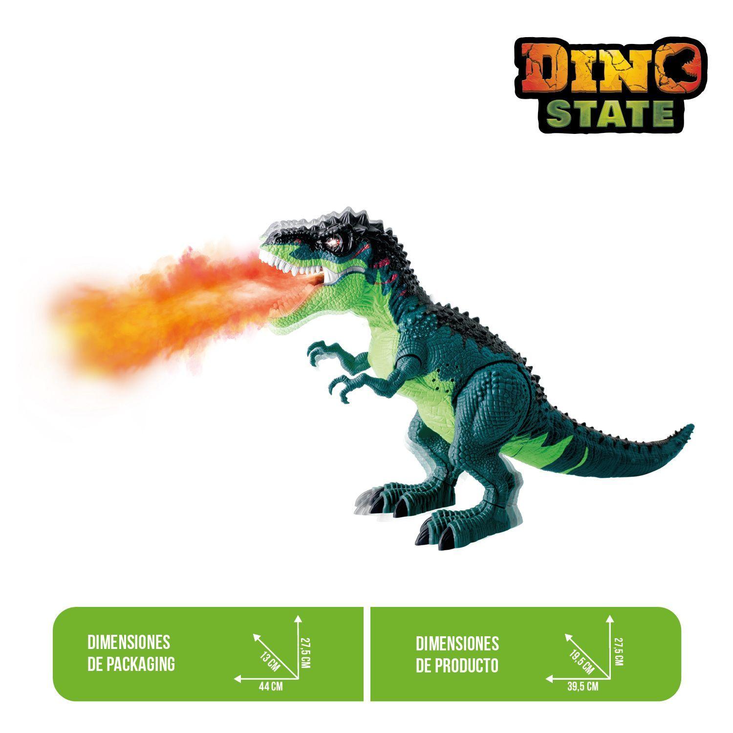T-Rex Lanzallamas con Luz y Efecto de Fuego-2