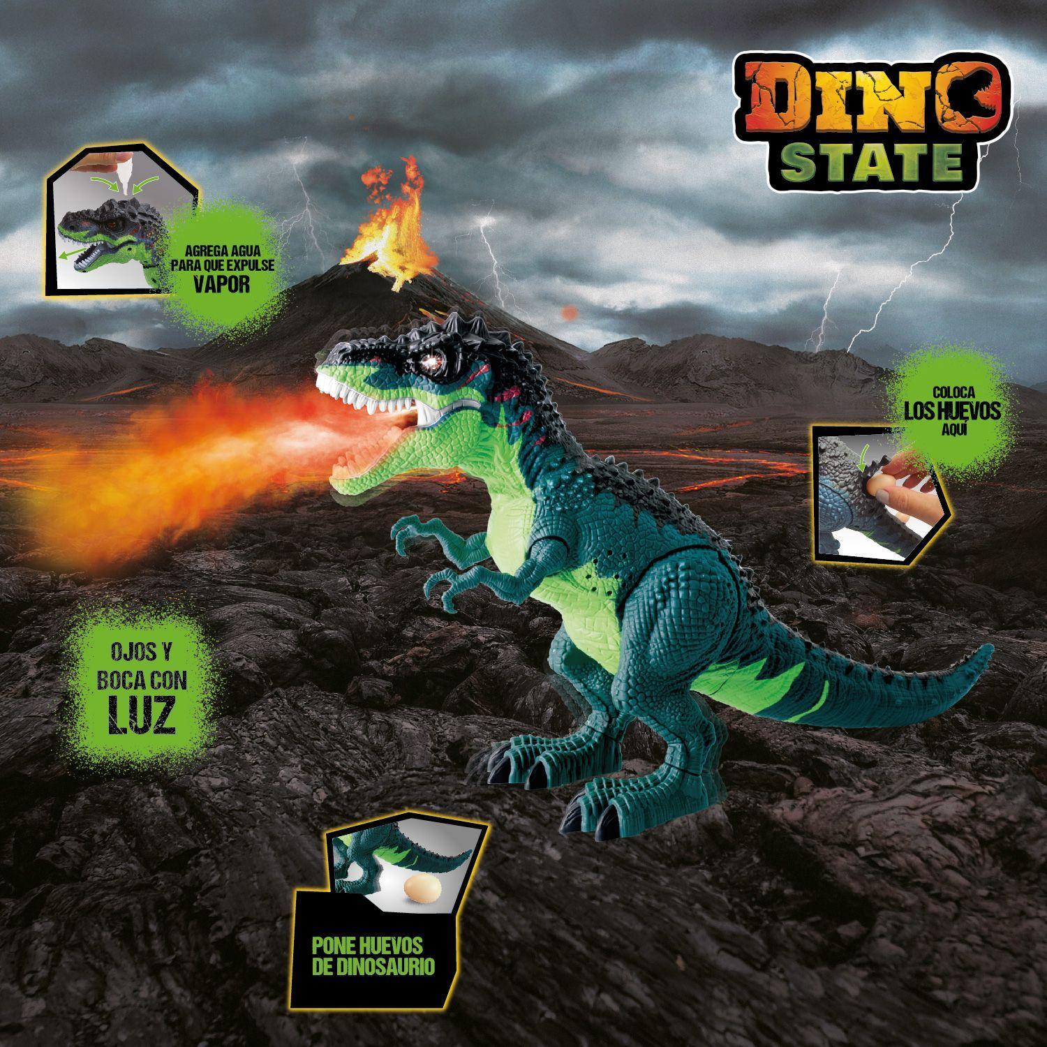 T-Rex Lanzallamas con Luz y Efecto de Fuego-3