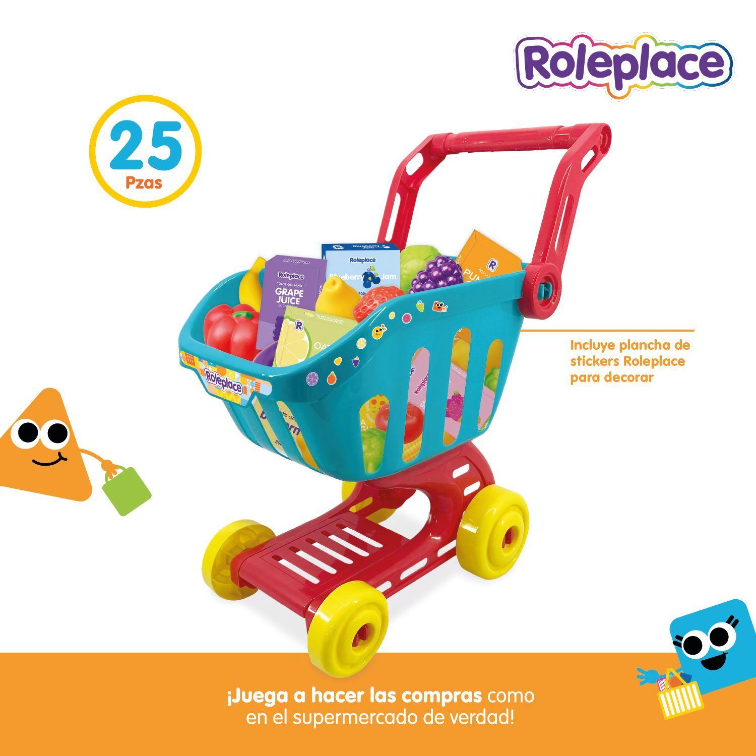 Carrito de Compras Infantil con Accesorios de Supermercado-5