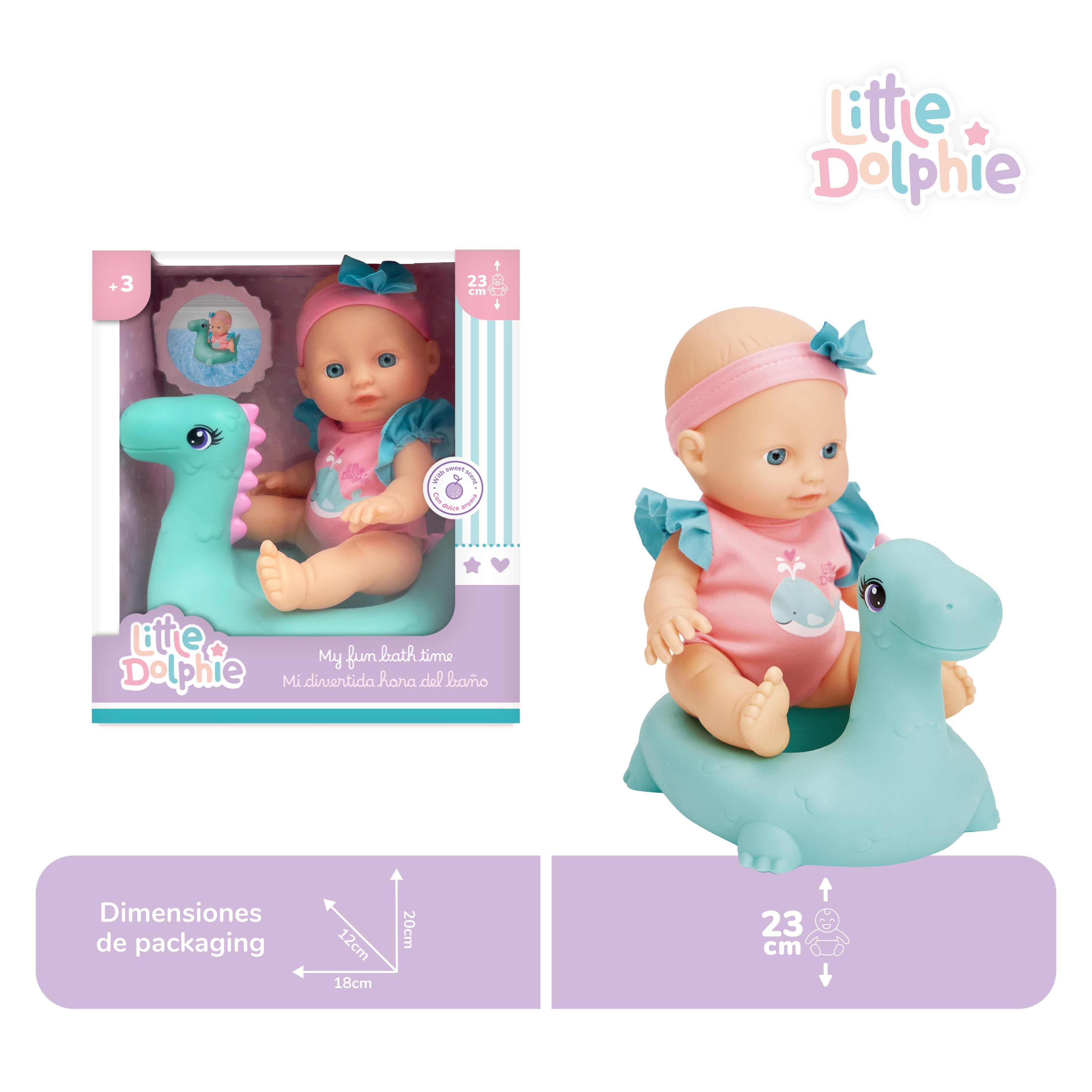 Mi Divertida Hora del Baño – Muñeca de 23 cm con Dinosaurio Inflable-2