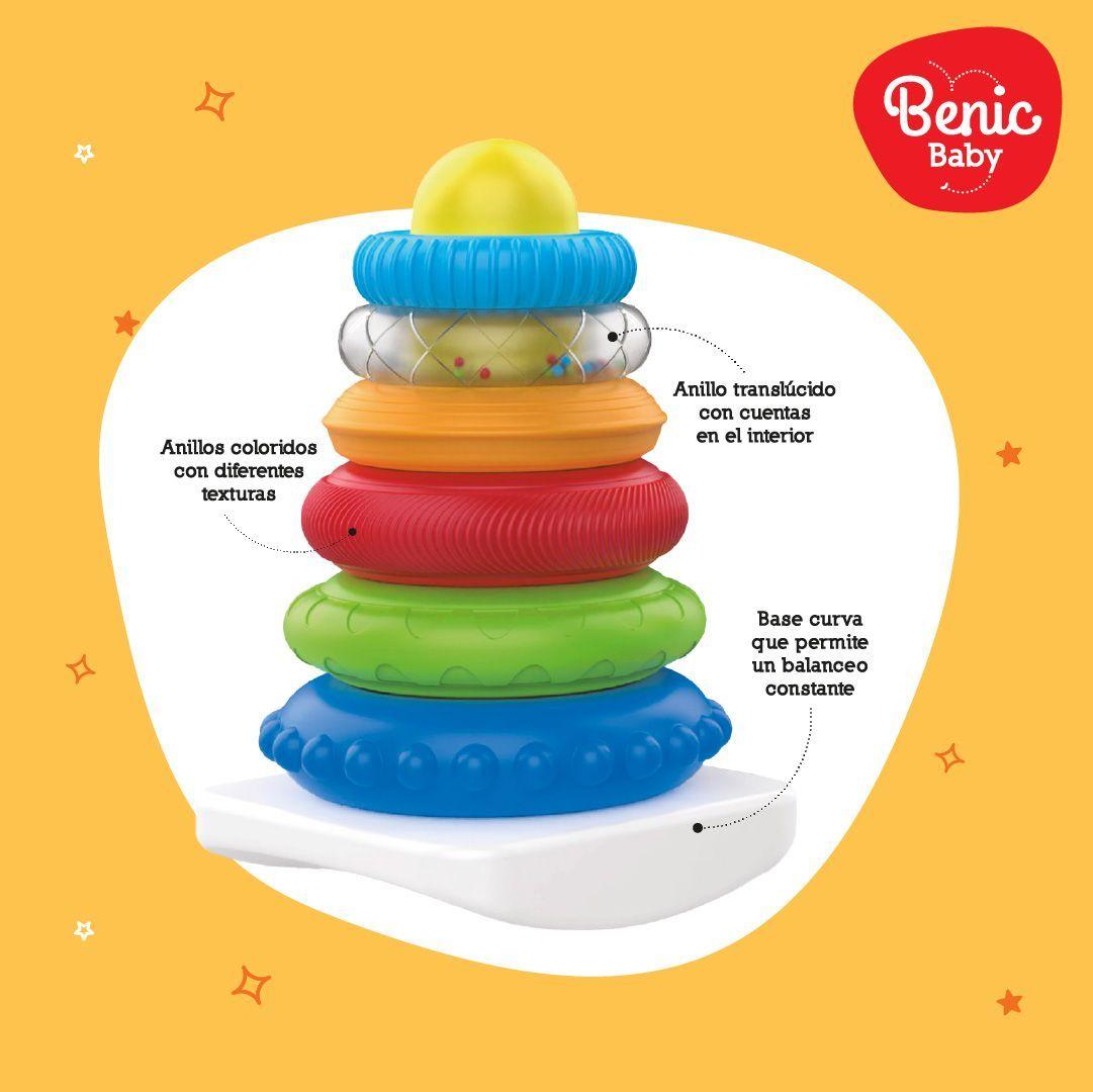 Anillos Apilables Bebé con Sonajero y Texturas 7 piezas-4