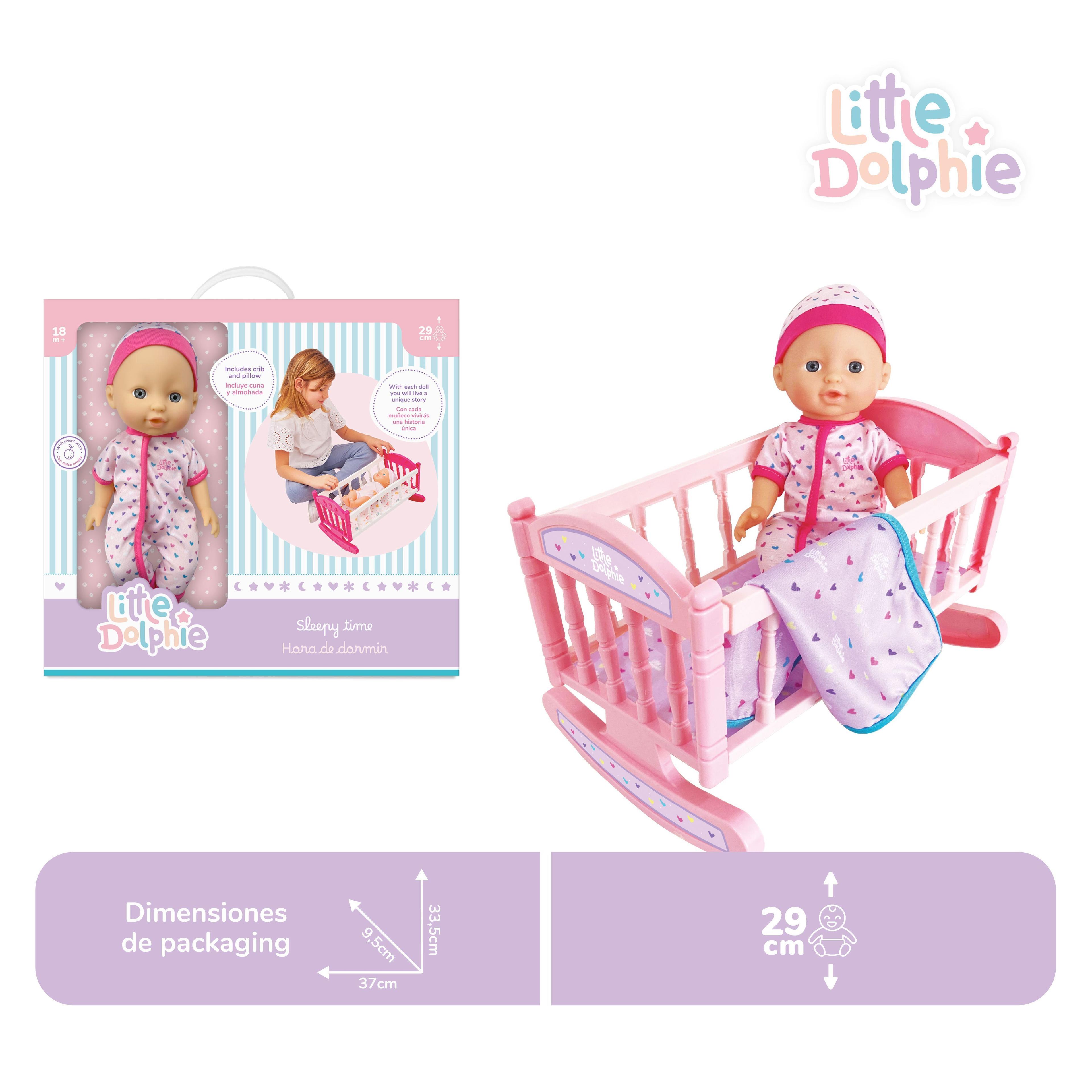 Hora de Dormir – Muñeca de 29 cm con Cuna, Manta y Aroma Suave-2