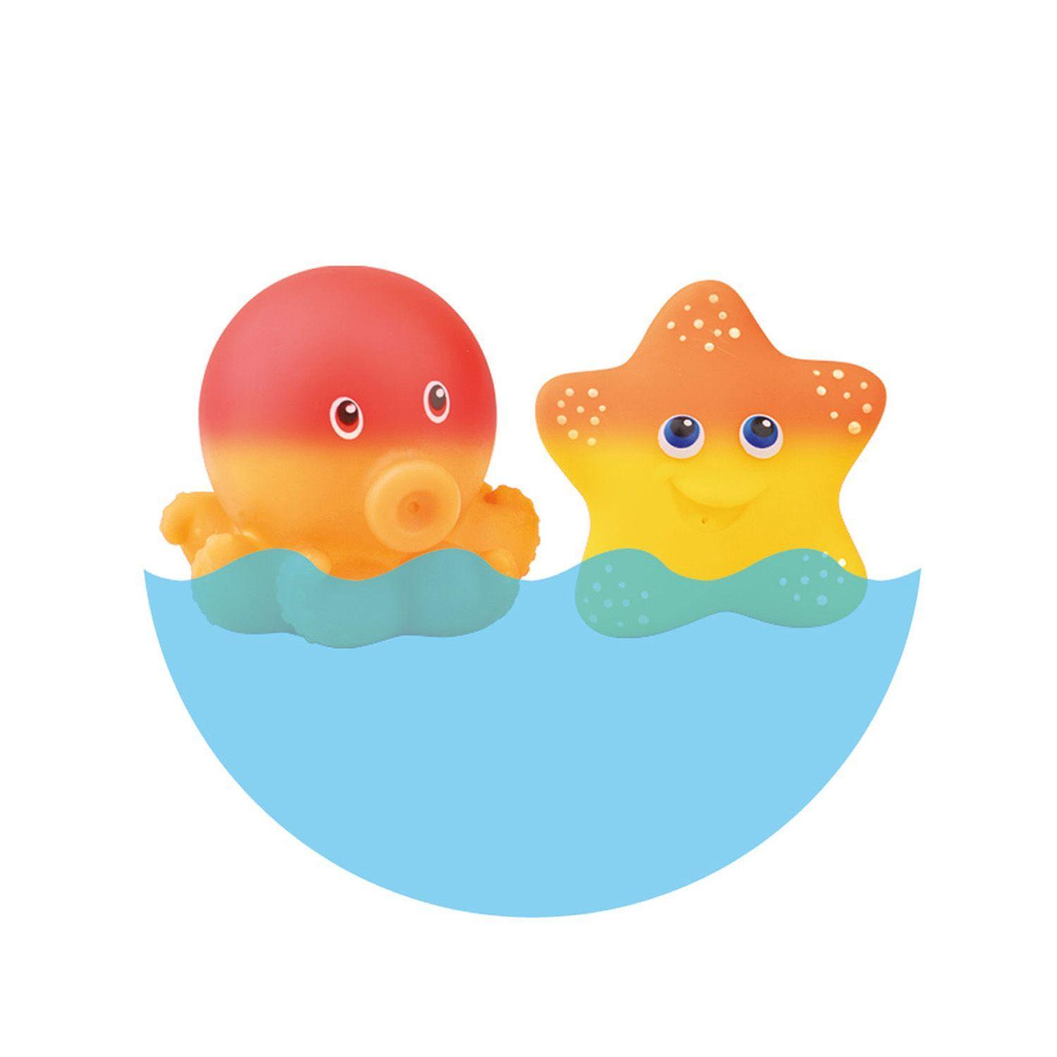 Juego de Pesca con Red Tiburón y Animalitos de Silicona Cambia Color-3