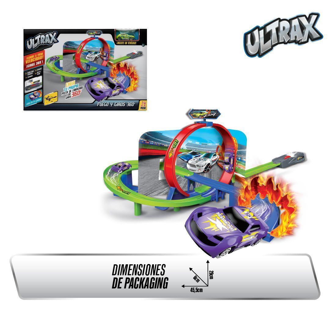 Juguete Pista Fuego y Giros de 360° de Ultrax-2