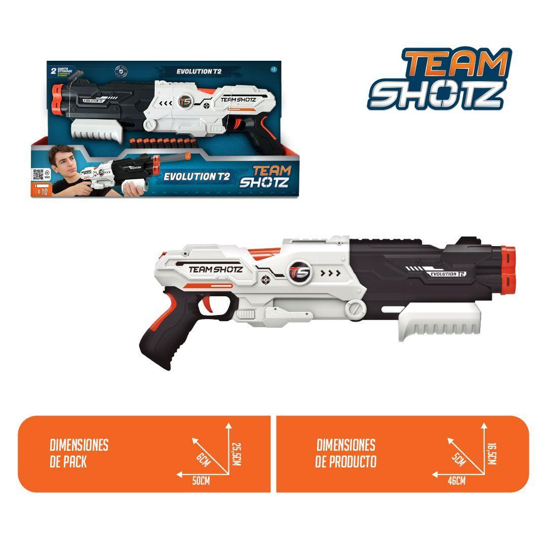 Lanzador de Dardos Evolution T2 Juguete Niñas y Niños-3