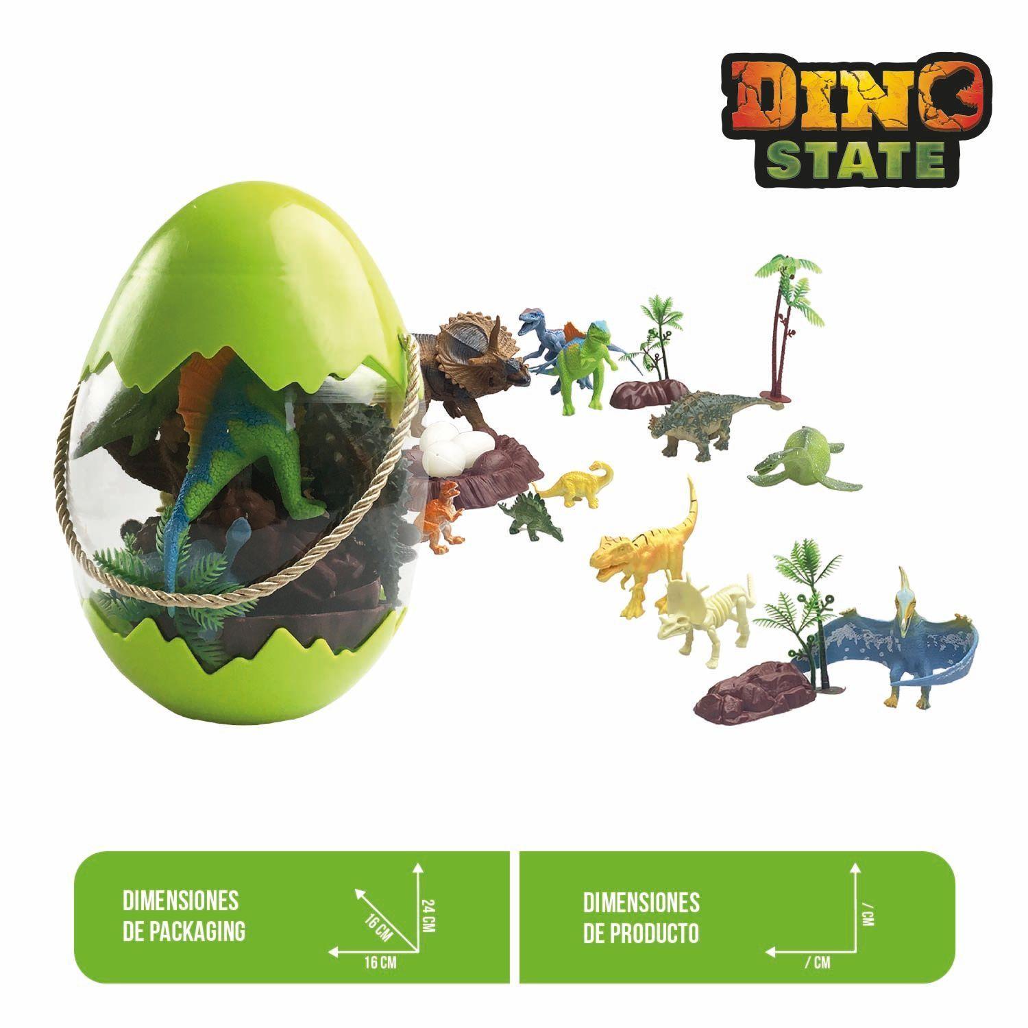 Huevo Sorpresa con Dinosaurios y Accesorios 16 cm-2