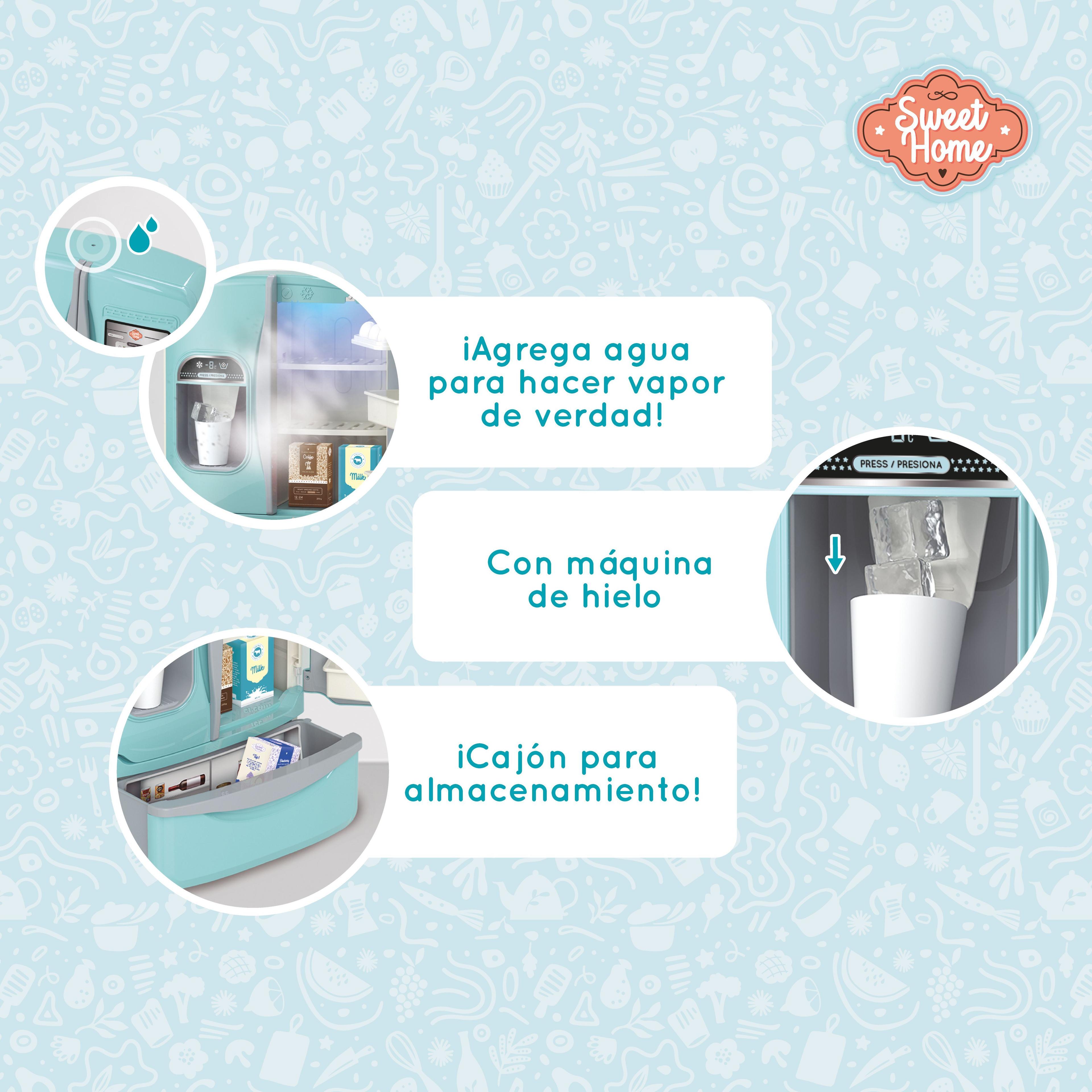 ¡Frío Inteligente para Jugar! Mi Primer Refrigerador con Hielera, Luz, Sonido y Vapor-2