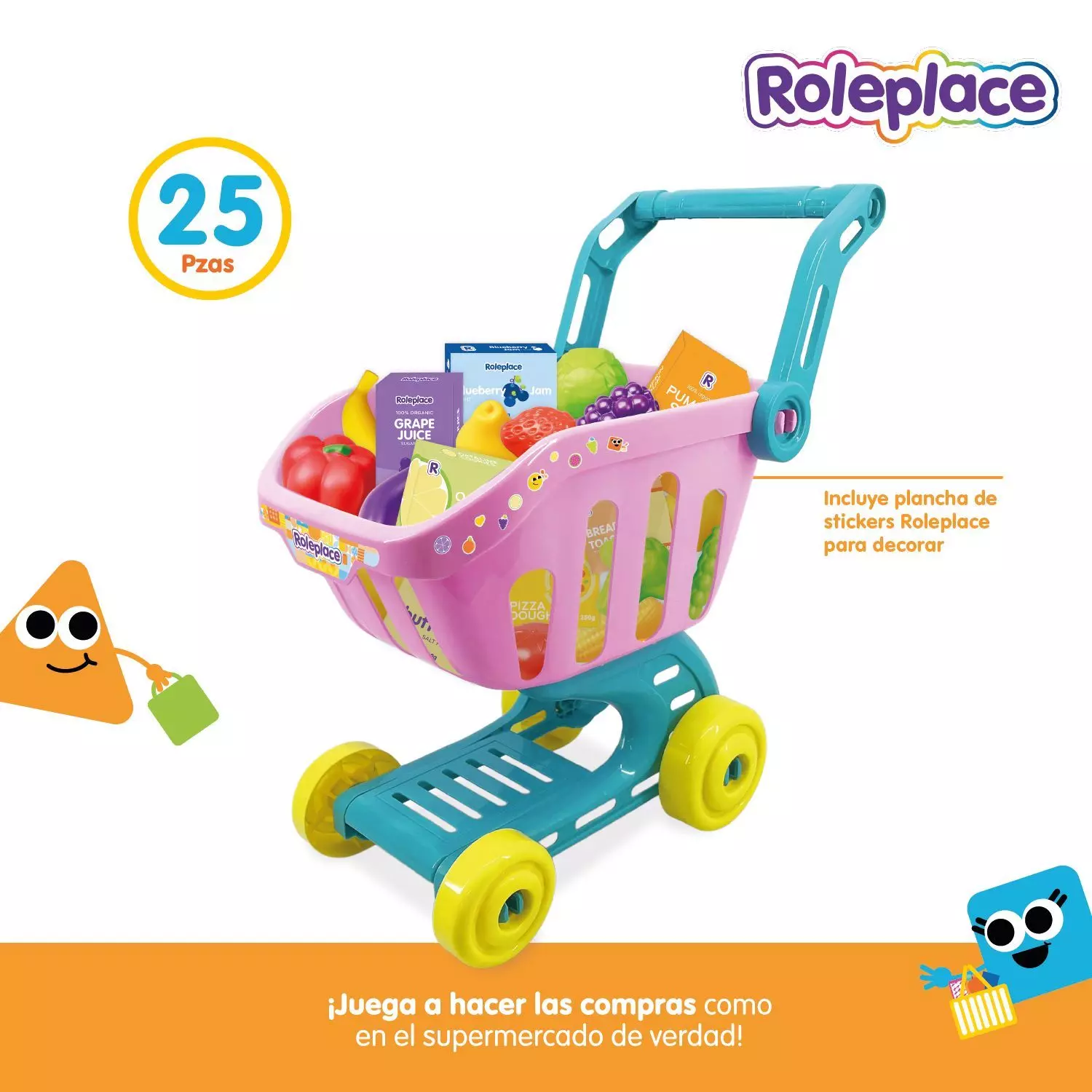 Carrito de Compras Infantil con Accesorios de Supermercado - Surtido-4