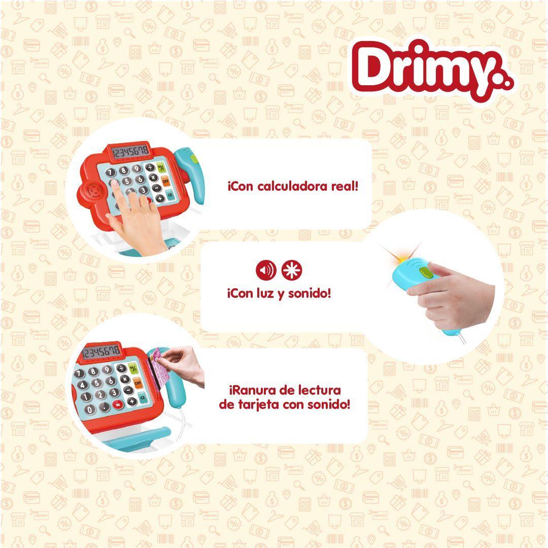 Caja Registradora Juguete con sonido, luz y canasta-3