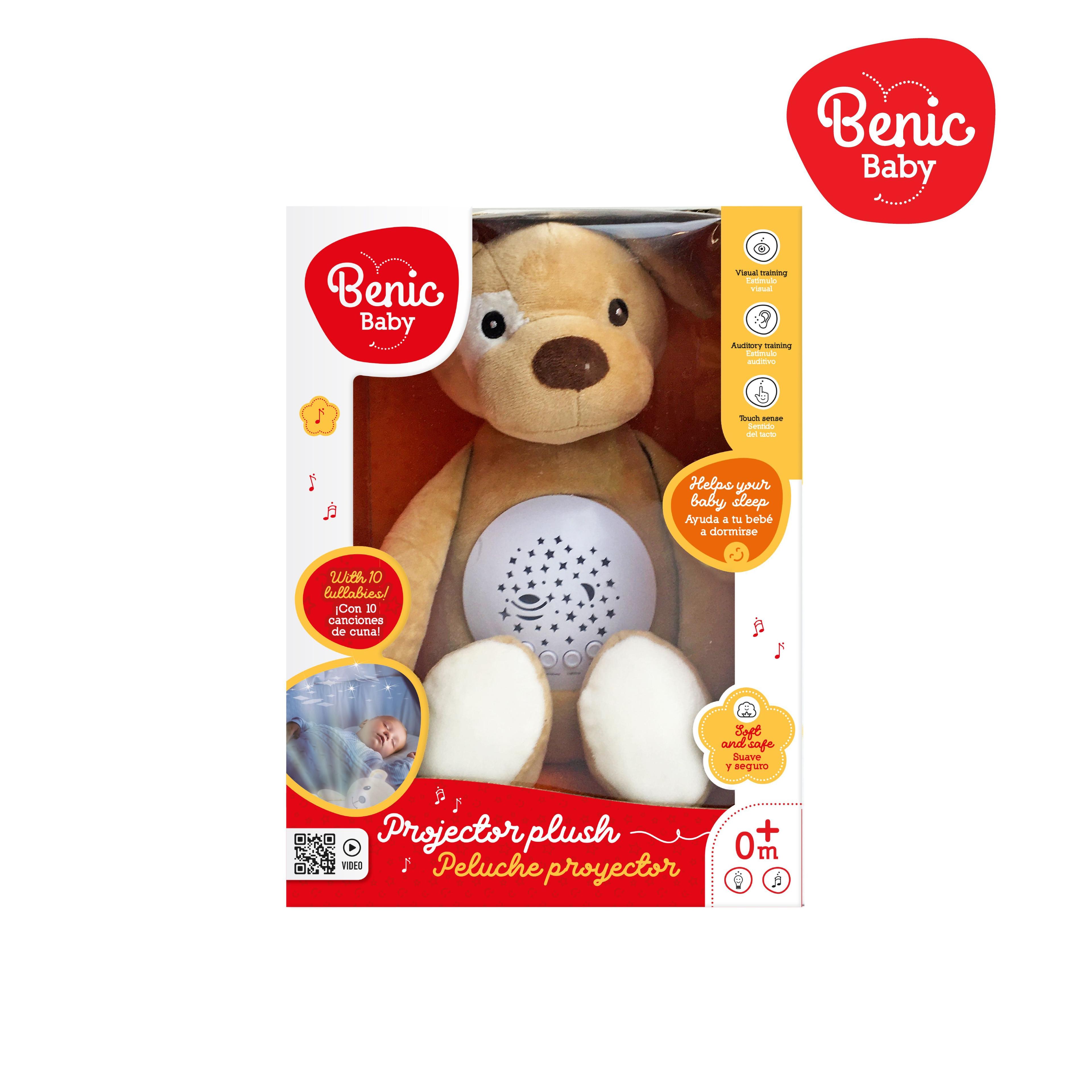 Peluche Proyector Perrito + Luces Suaves y Sonidos de Relajación-2