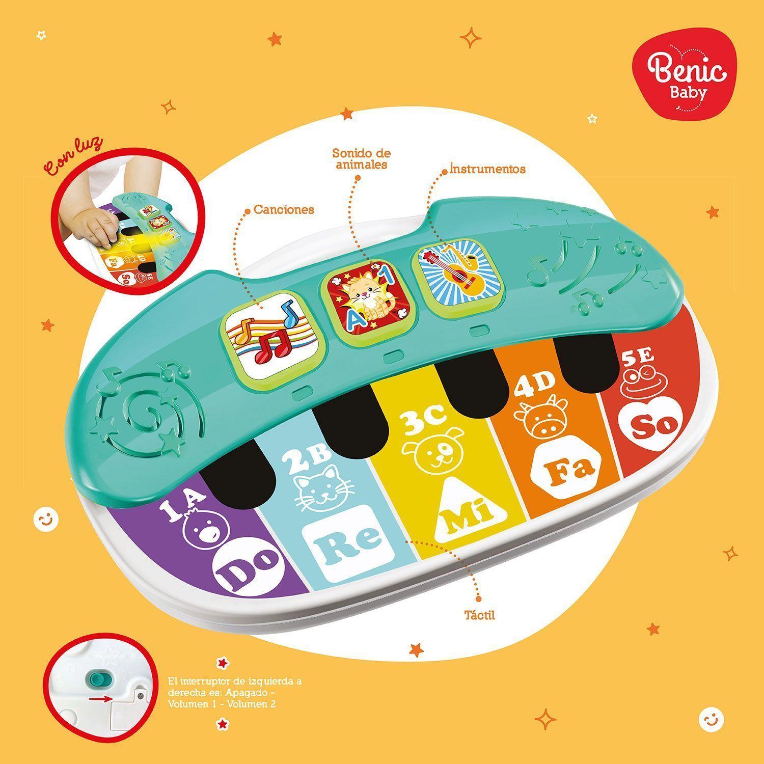 Piano de Animales Infantil con Sonidos y Melodías-3