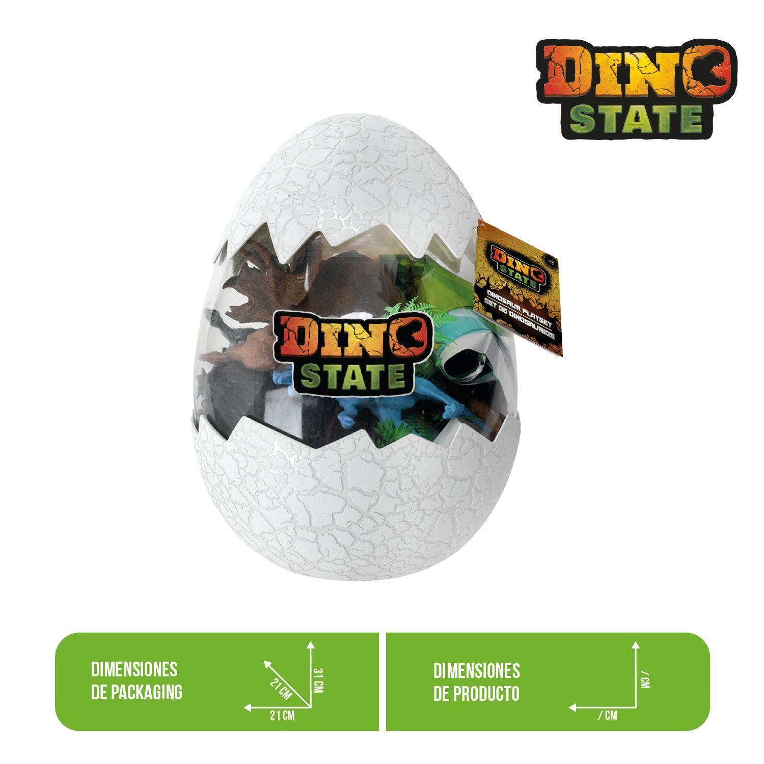 Huevo Sorpresa con Dinosaurios y Accesorios 21 cm-2