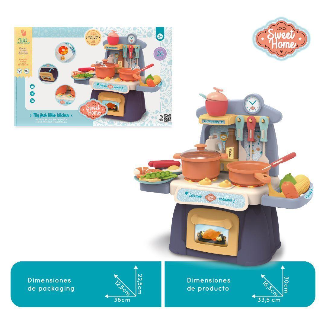 Cocina pequeña con Luz, Sonido y 26 Accesorios Juguete Niñas y Niños-2