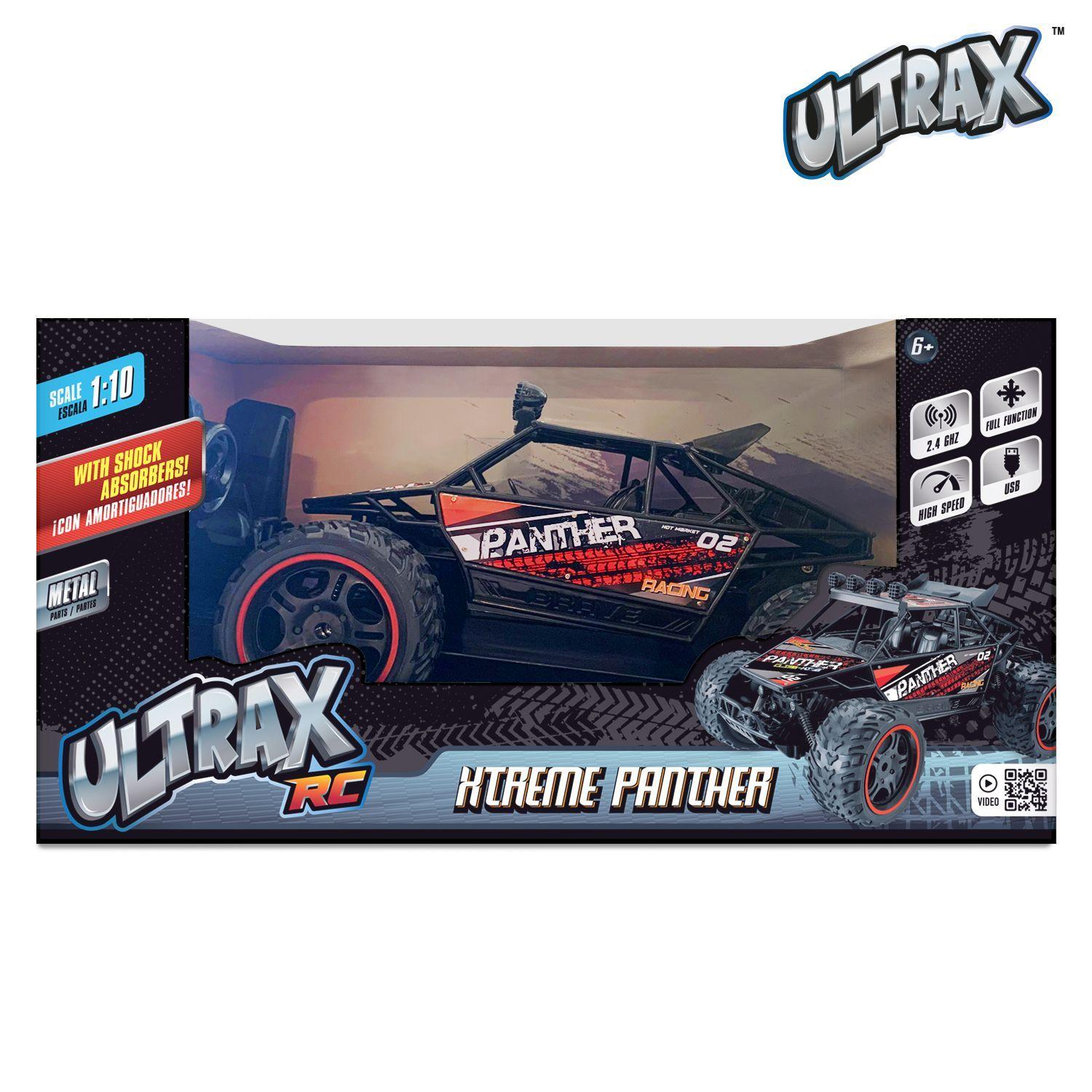 Auto RC Metálico 110 4x4 Pantera Extrema con Control 2.4 GHz Recargable-2