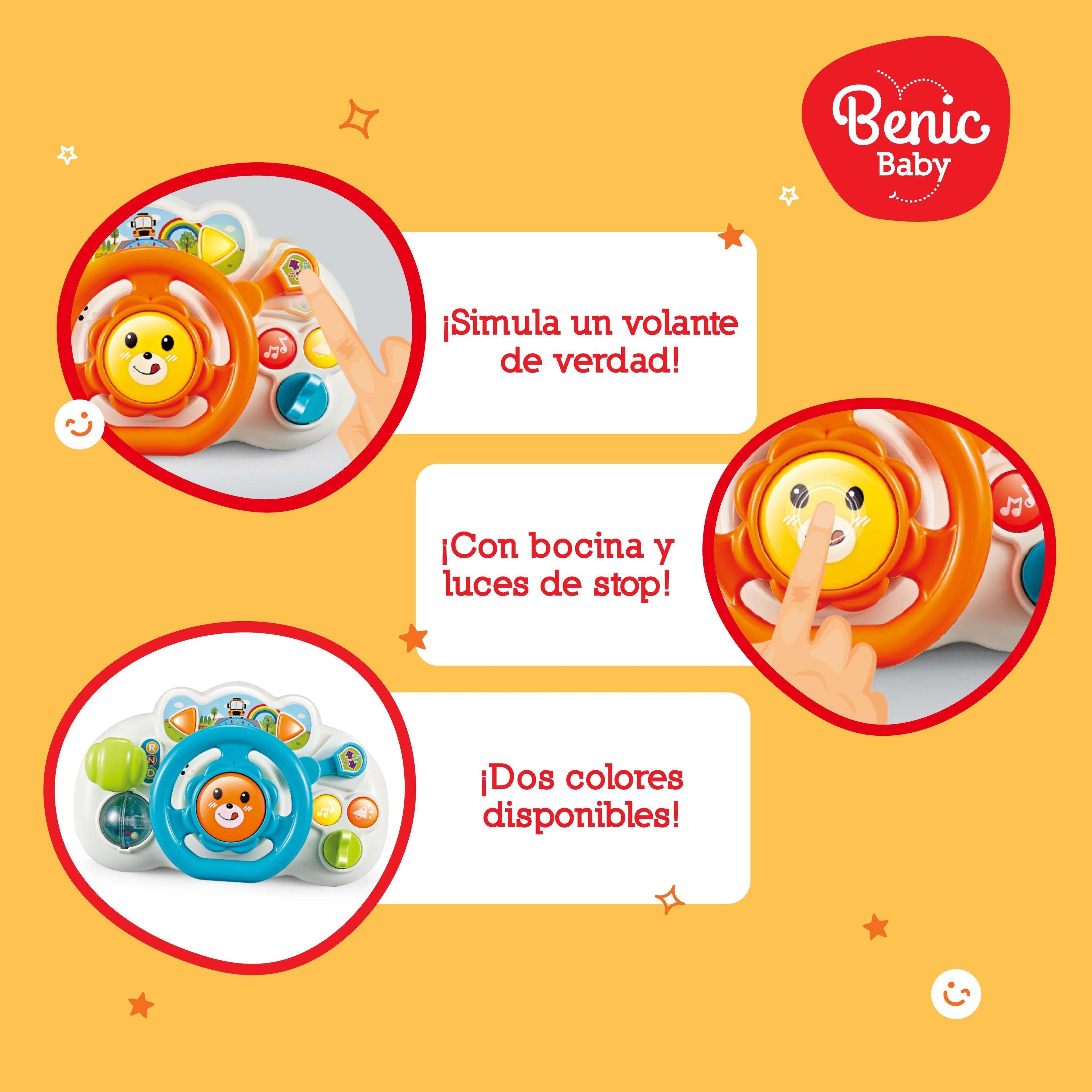 Volante Educativo con Sonidos, Luces y Botones Interactivos -3
