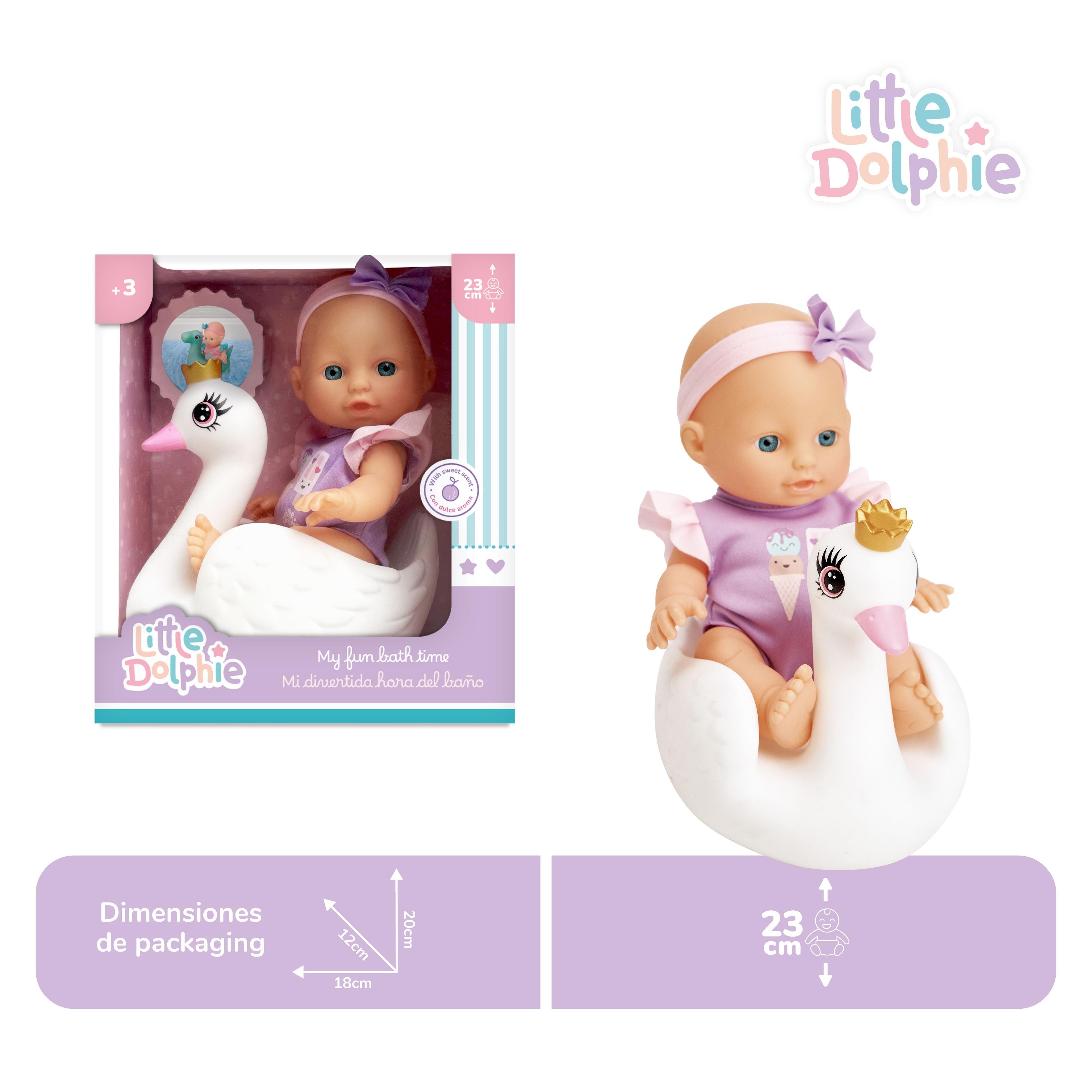 Mi Divertida Hora del Baño – Muñeca de 23 cm con Cisne Inflable y Aroma Suave-2