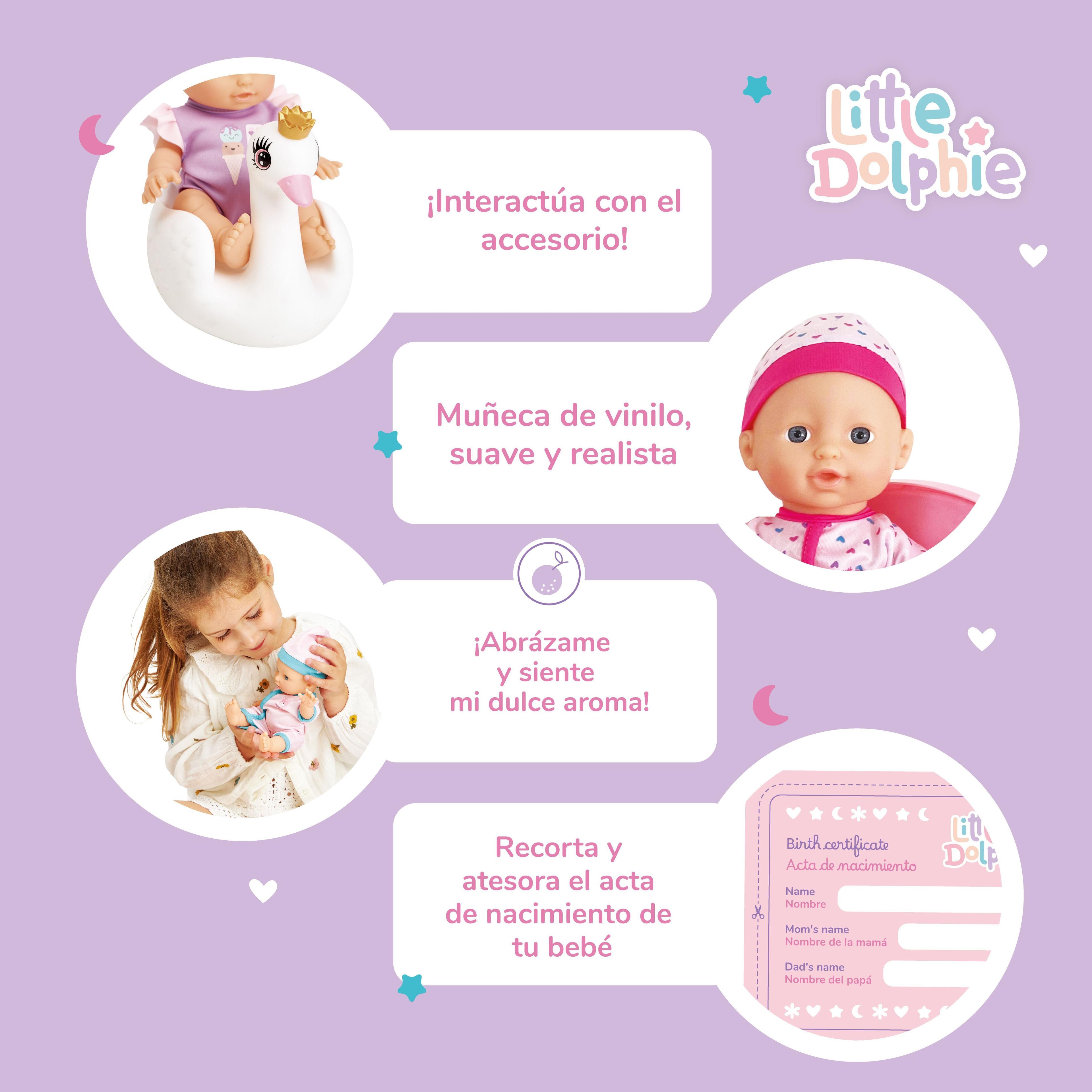 Mi Divertida Hora del Baño – Muñeca de 23 cm con Cisne Inflable y Aroma Suave-3