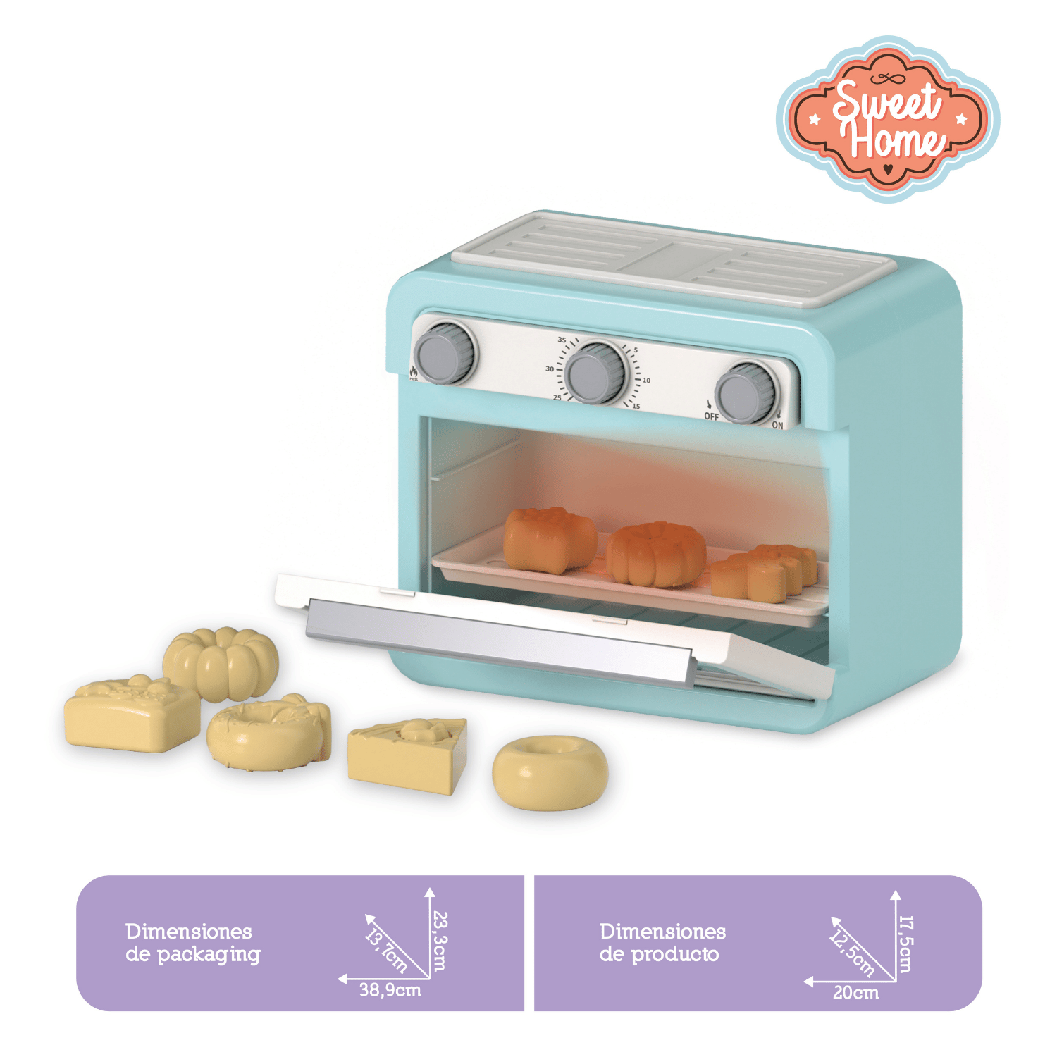 Mi Horno de Galletas Incluye 11 accesorios Con luz Función-2