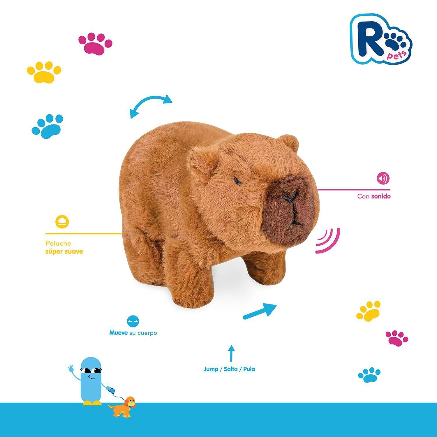Peluche Interactivo Capibara con Sonido y Movimiento-3