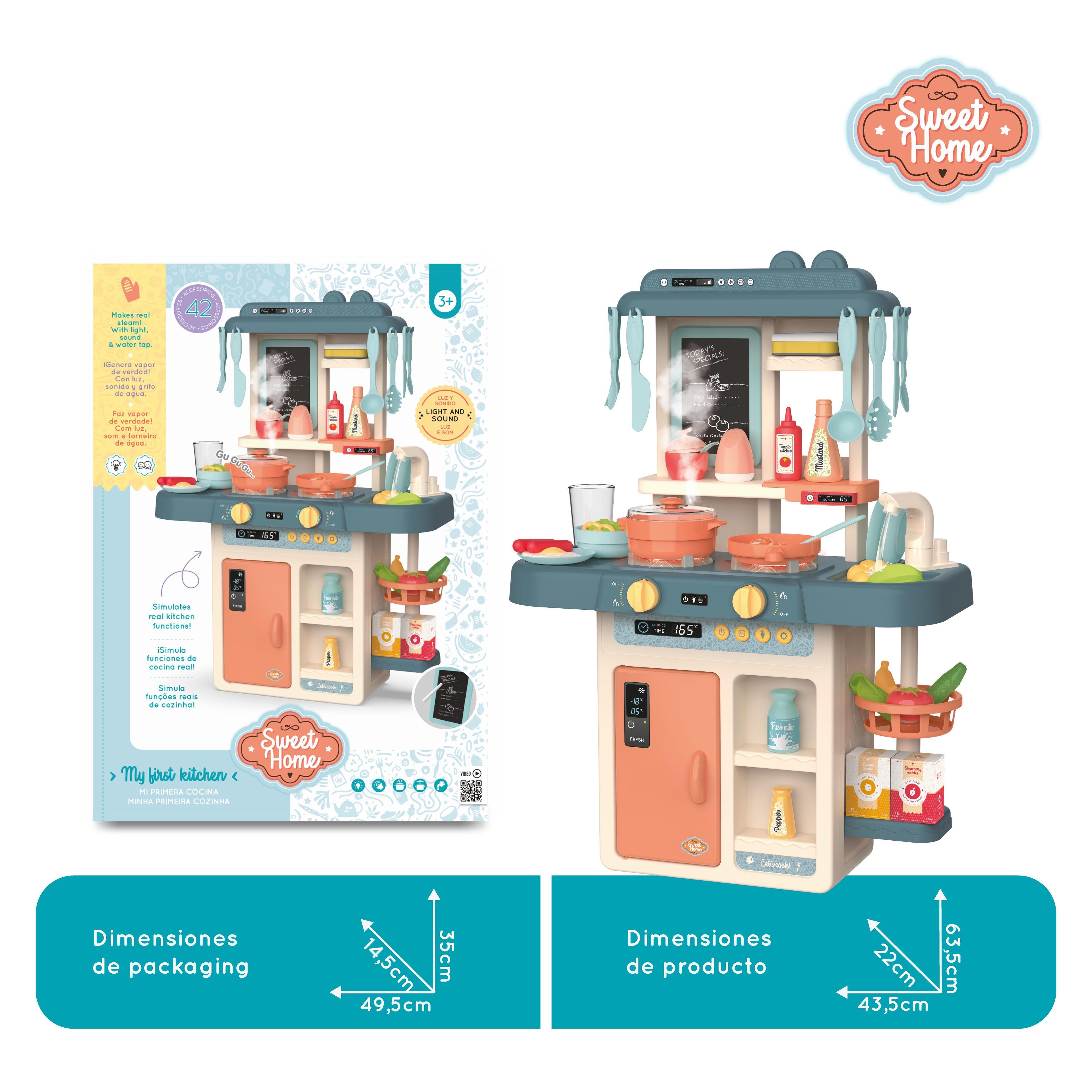 Cocina con Vapor Real y 42 Accesorios | Mi Primera Cocina Interactiva -2