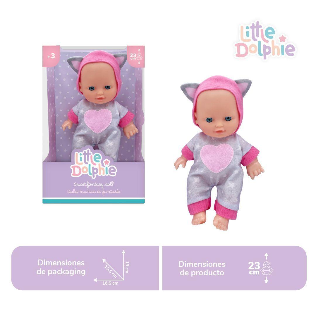 Muñeca Bebé 23 cm Perfumada con Cuerpo Moldeado-2