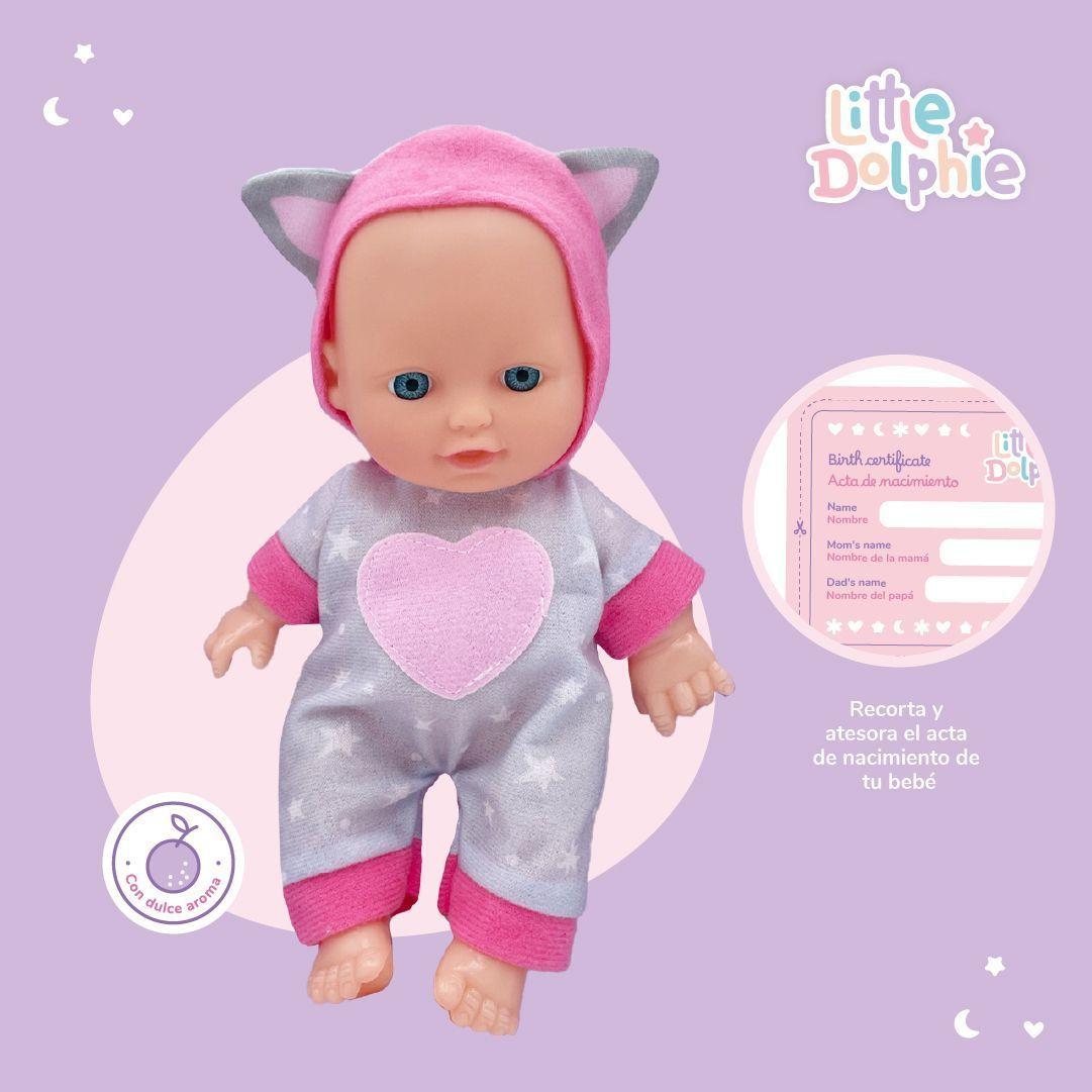 Muñeca Bebé 23 cm Perfumada con Cuerpo Moldeado-3
