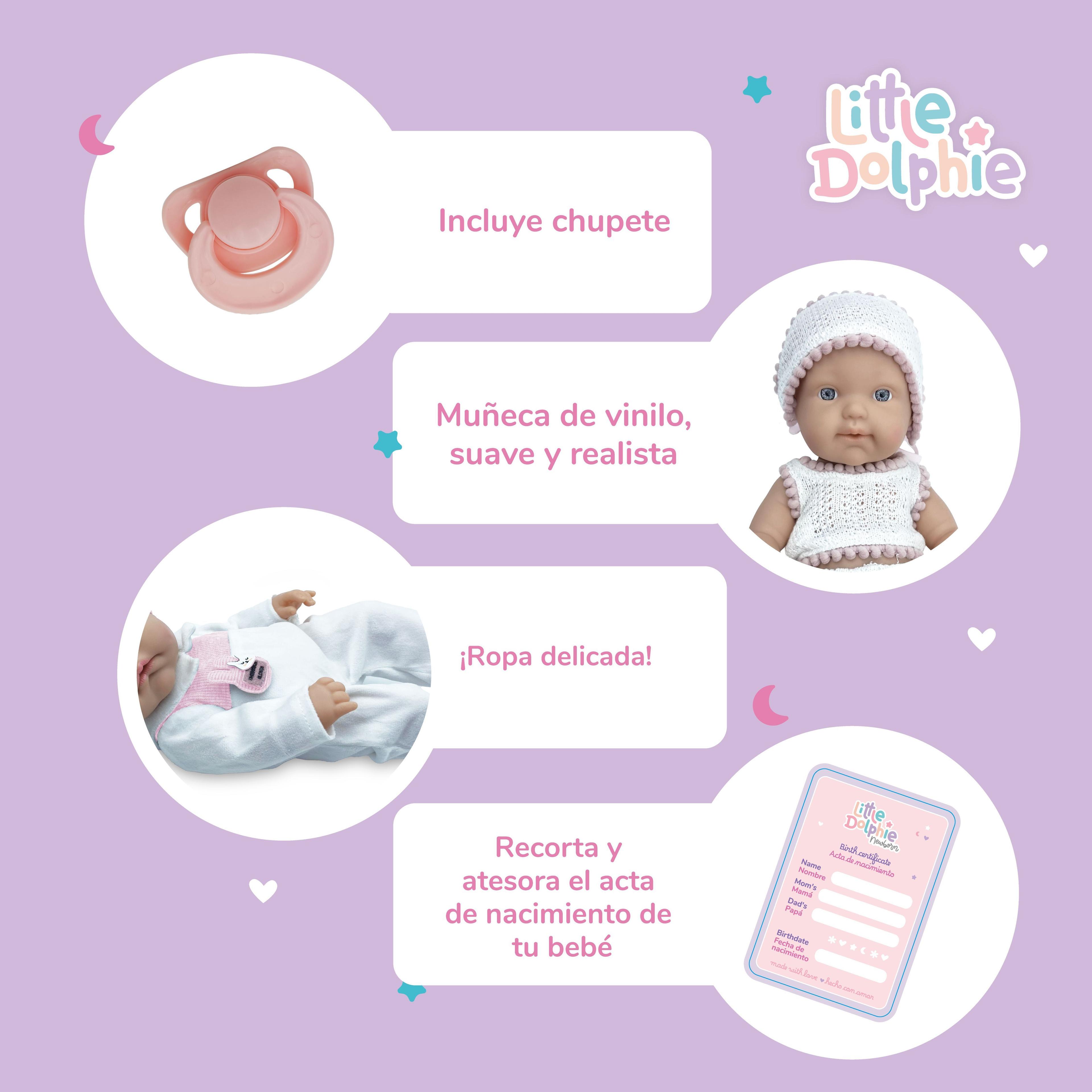 Mi Primer Recién Nacido – Muñeca Realista de 30 cm con Ropa Tejida y Chupete-3