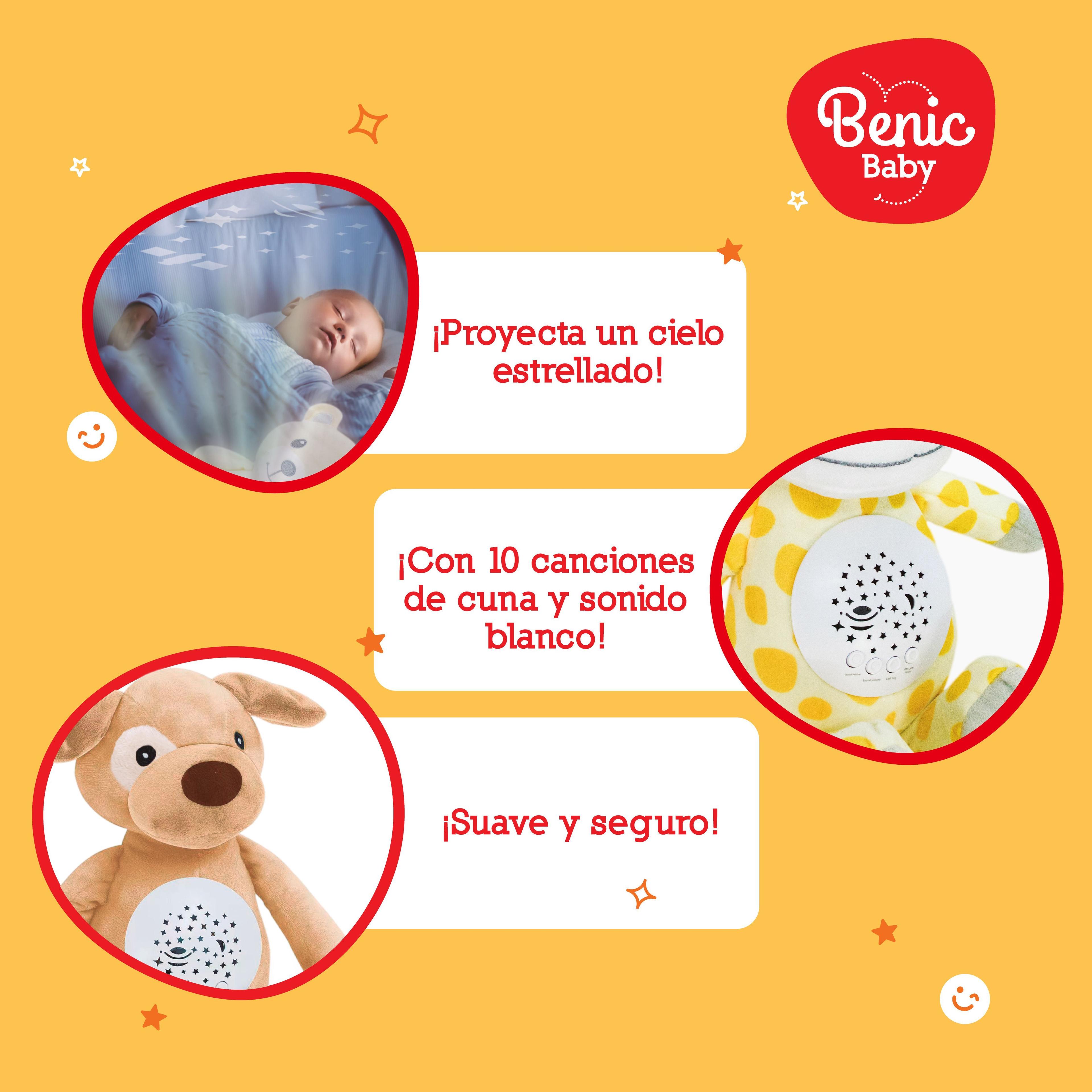 Peluche Proyector Osito + Luces Relajantes y Sonidos Suaves-3