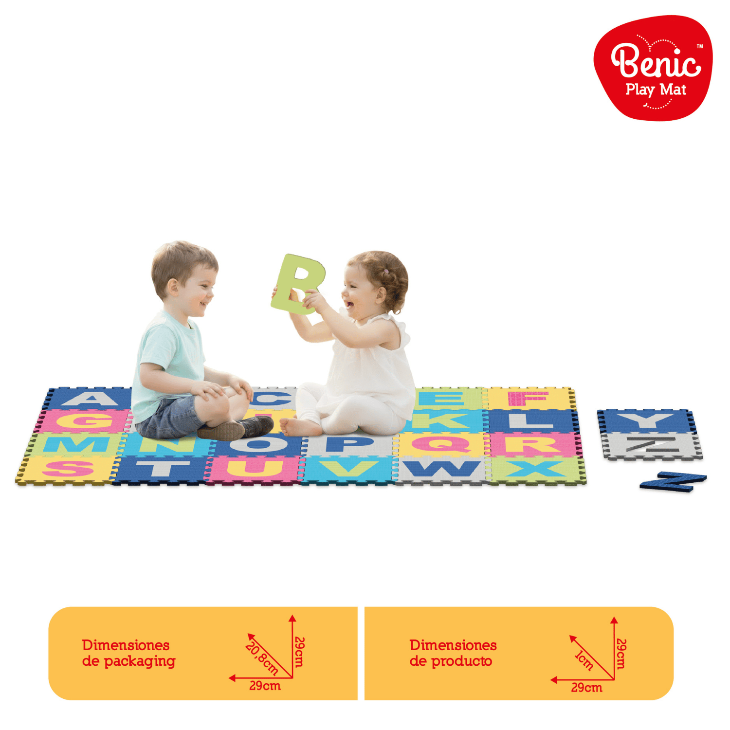 Alfombra de Letras Infantil Puzzle 26 Piezas A a Z-2