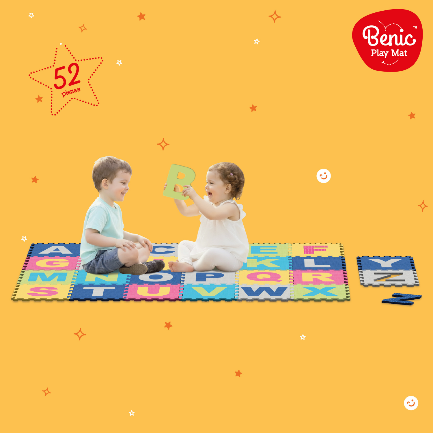 Alfombra de Letras Infantil Puzzle 26 Piezas A a Z-3