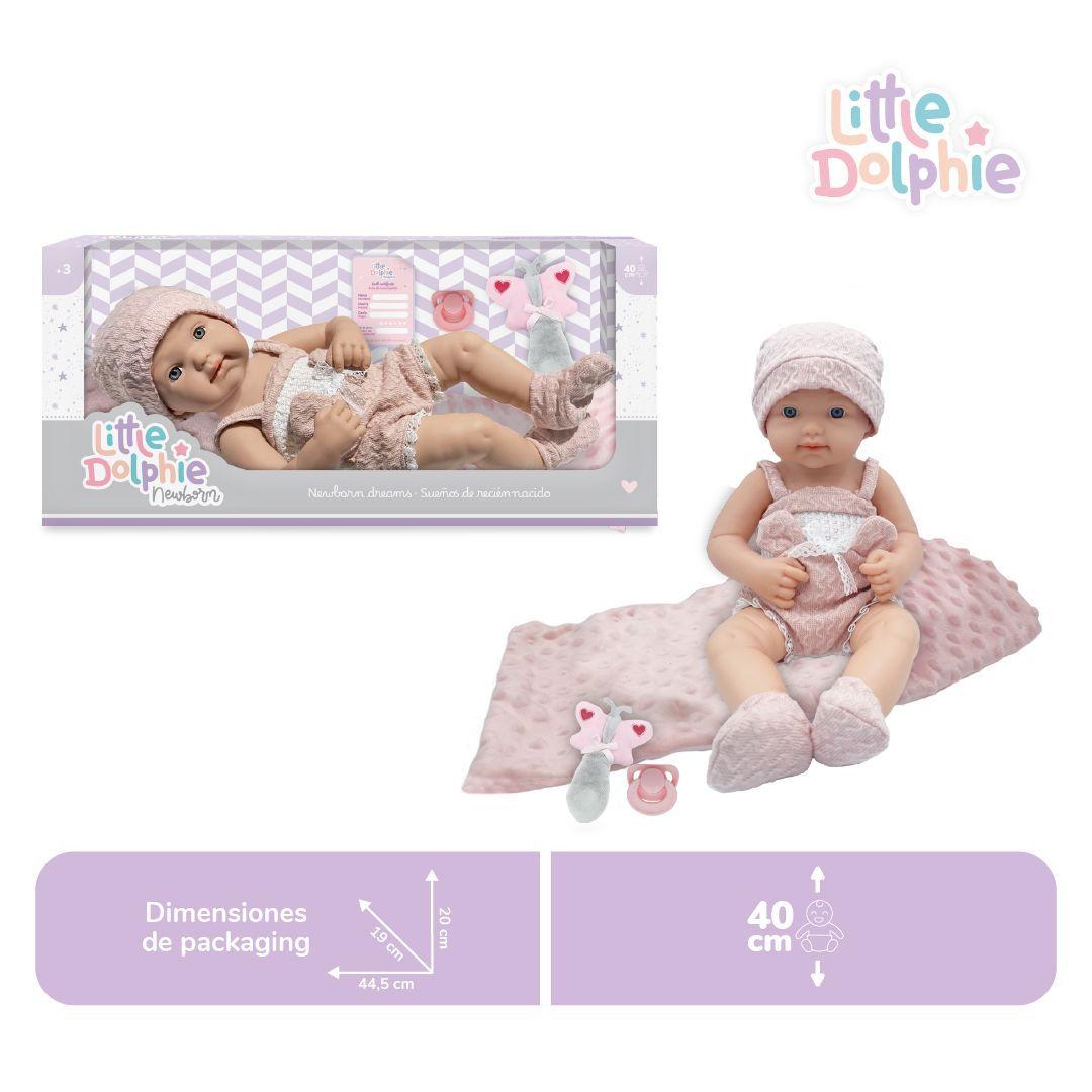 Muñeca Bebé Recién Nacida con Manta y Accesorios de Descanso-2
