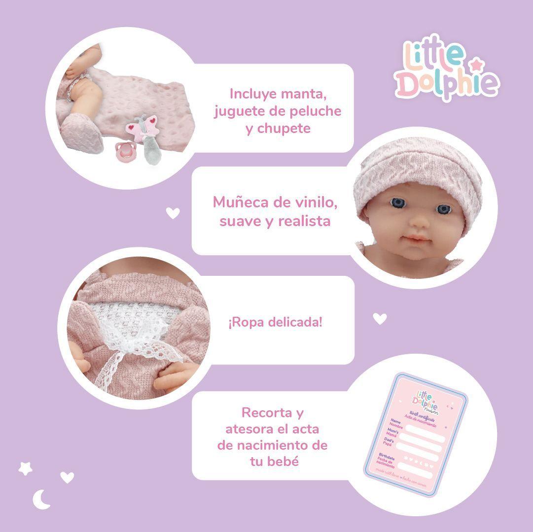 Muñeca Bebé Recién Nacida con Manta y Accesorios de Descanso-3