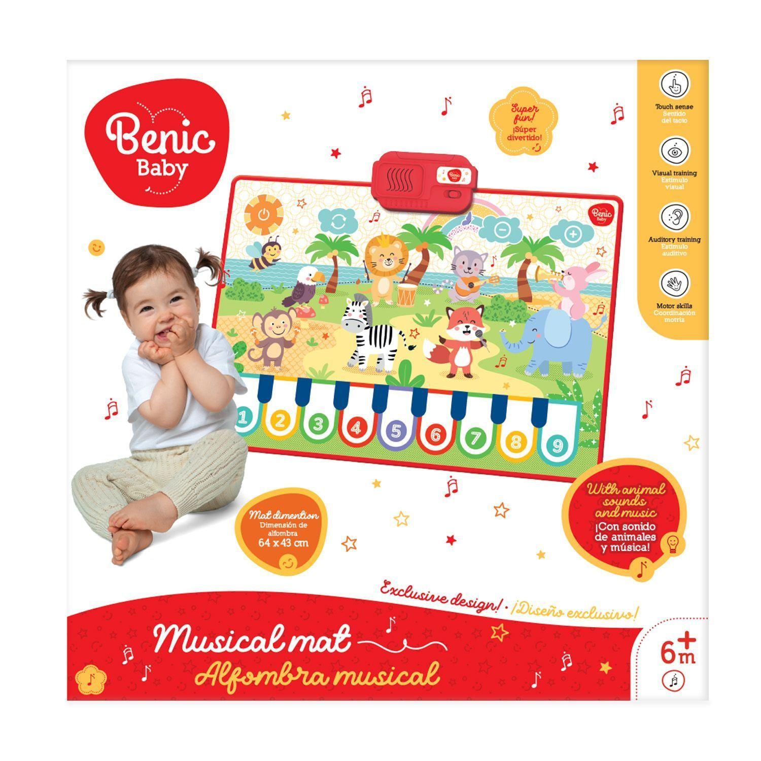 Alfombra Musical Infantil con Sonidos y Estimulación Sensorial-1