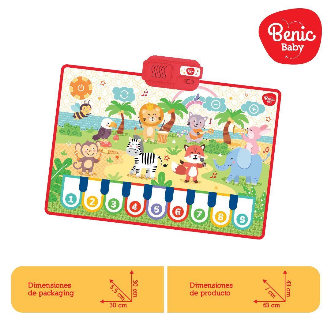Alfombra Musical Infantil con Sonidos y Estimulación Sensorial-2