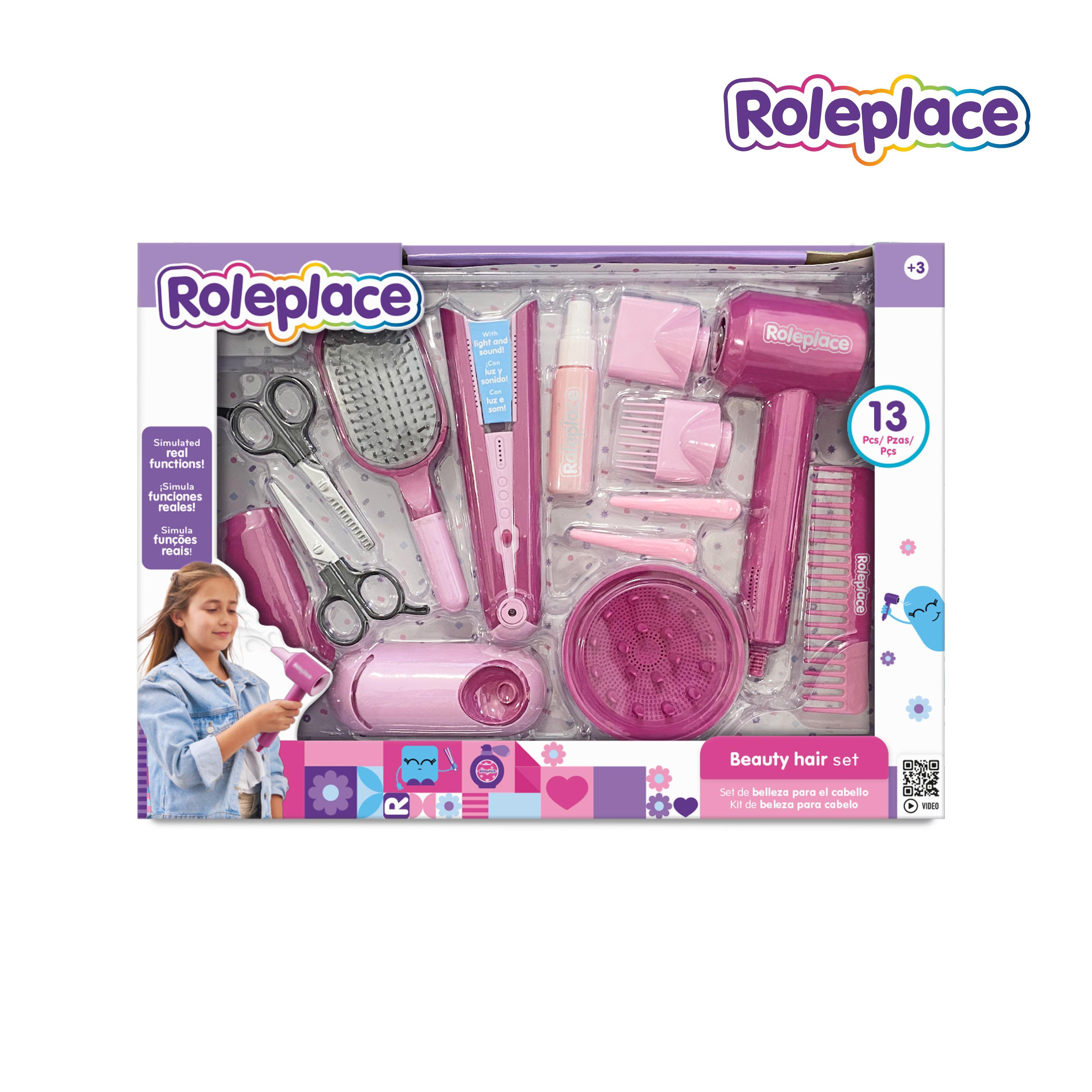 Set de Belleza para el Cabello – 13 Accesorios con Luz y Sonido | Roleplace-2