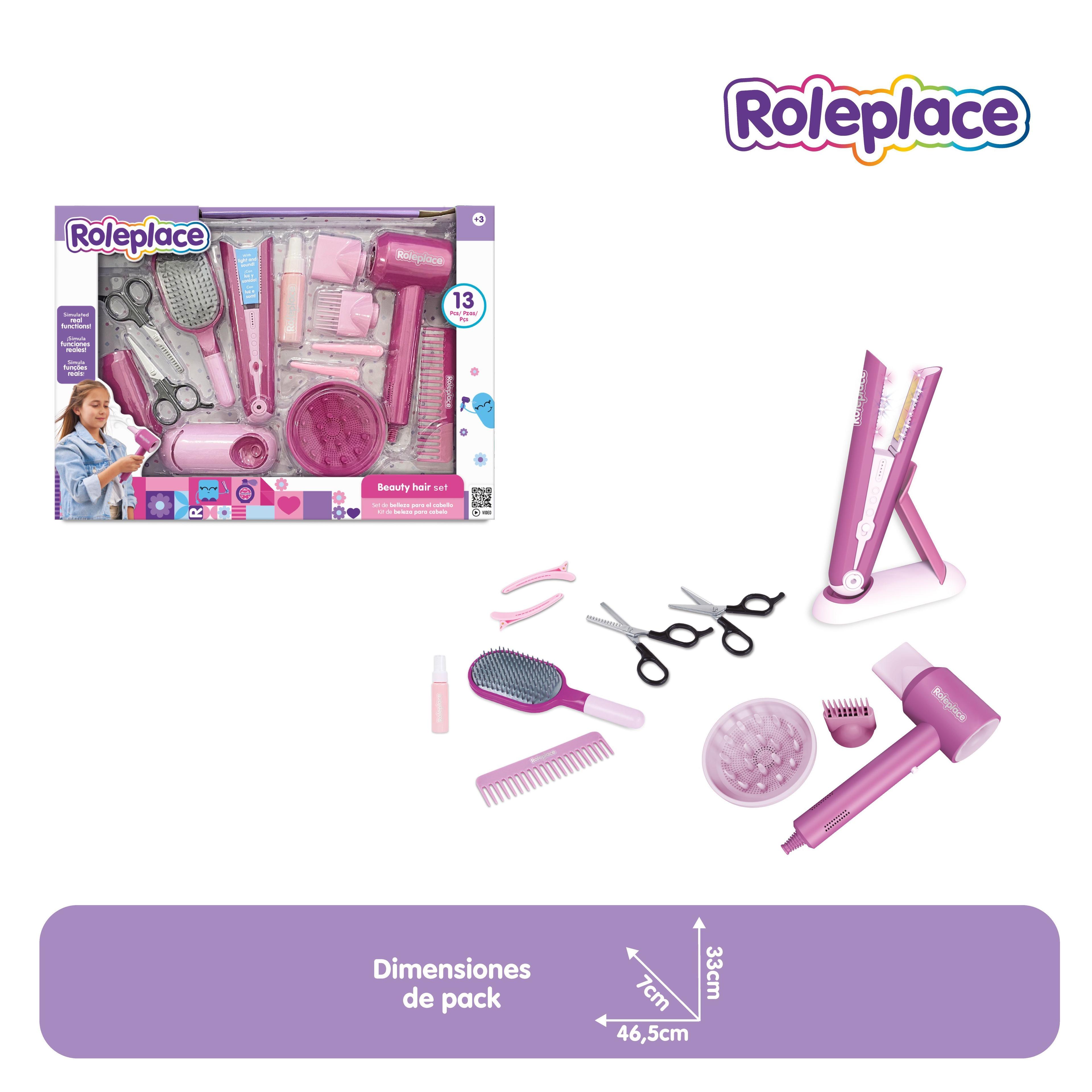 Set de belleza de juguete + 13 Accesorios con Luz y Sonido | Roleplace-2