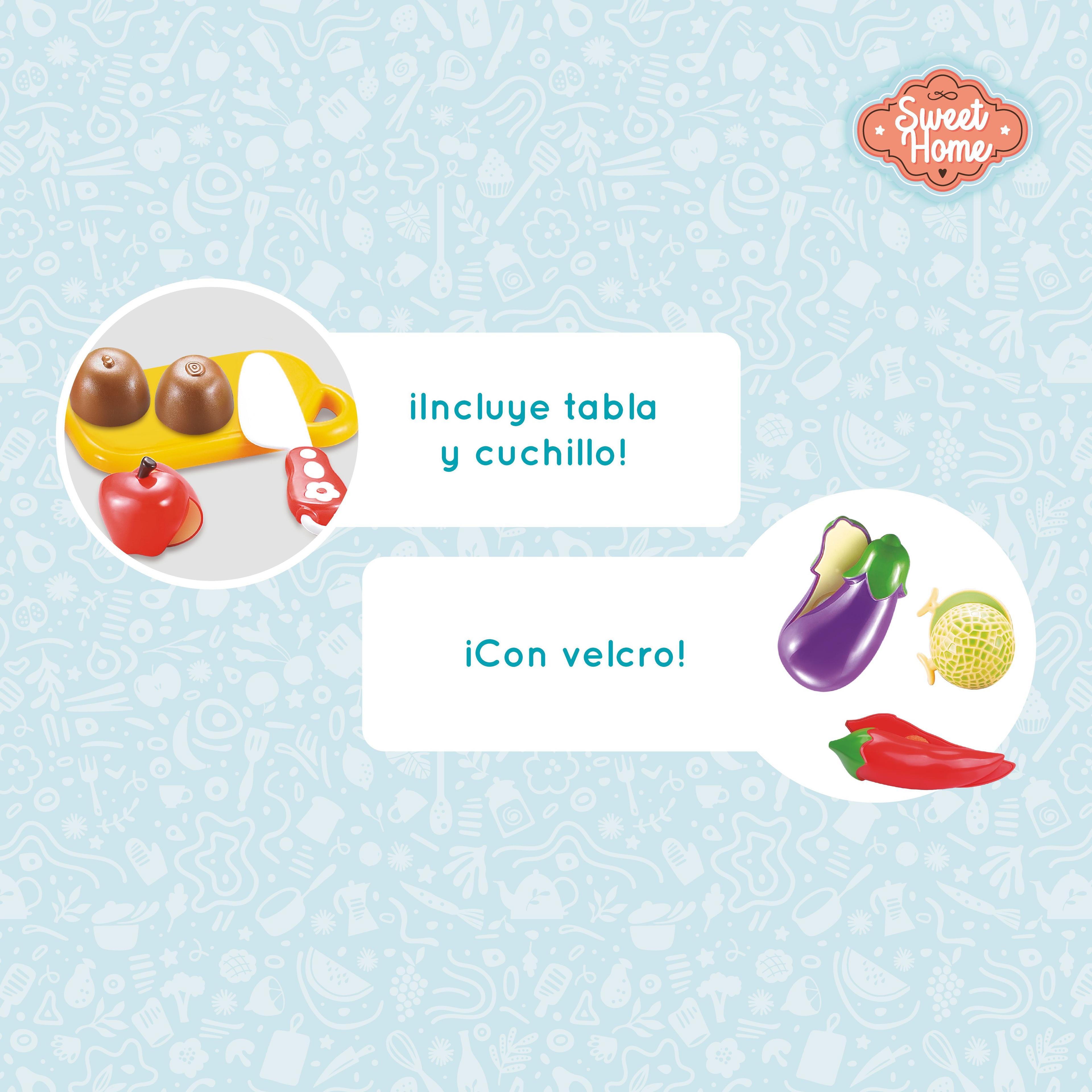¡Corta, Cocina y Aprende! Set de Alimentos para Cortar con Velcro y Accesorios -3