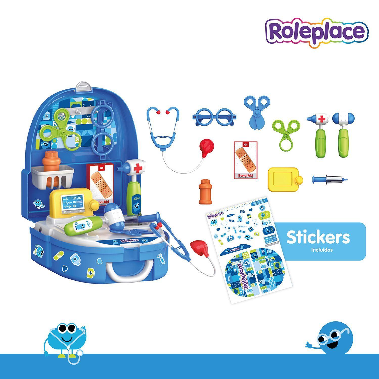 Mochila Doctor Infantil con Accesorios Médicos 18 Piezas-4