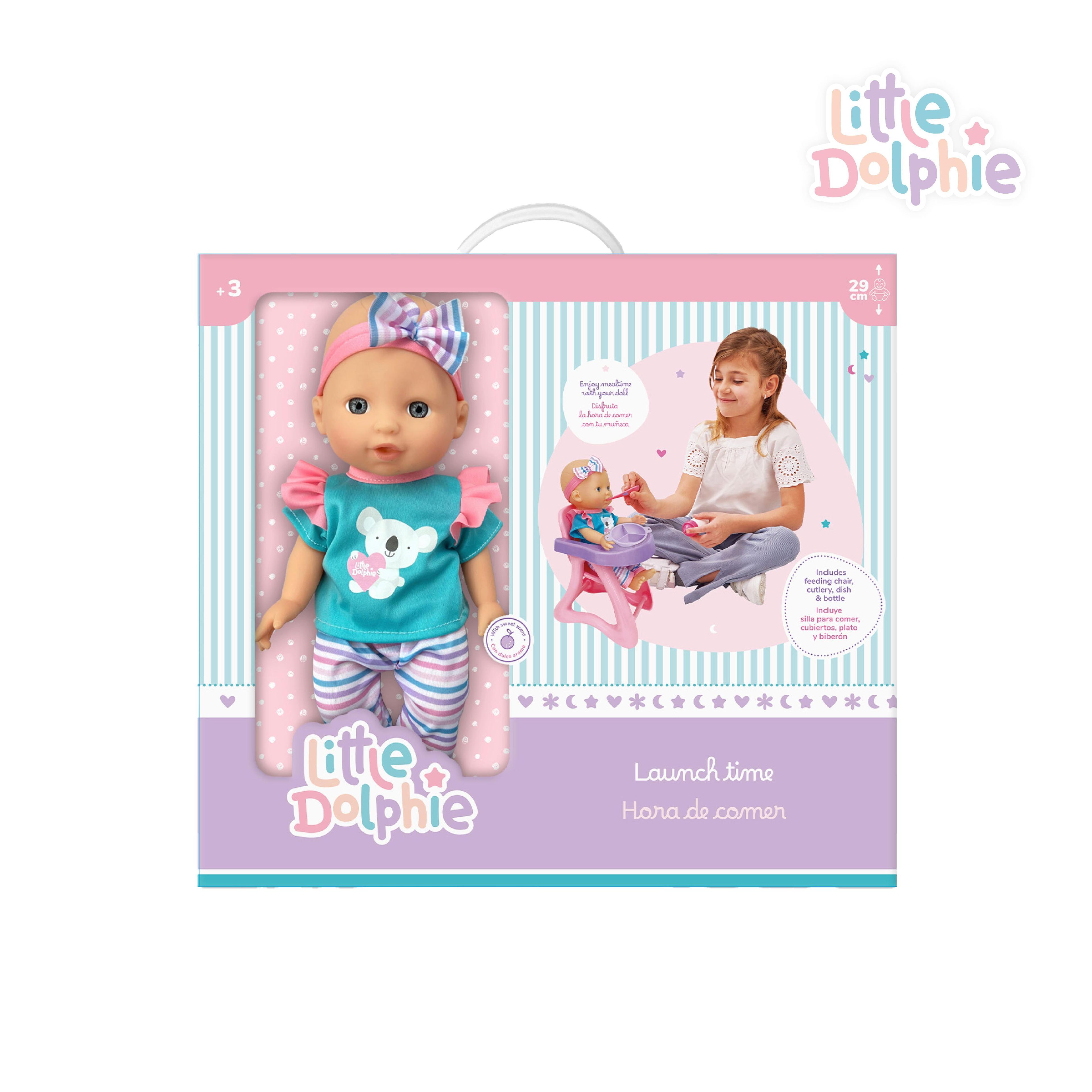 Hora de Comer – Muñeca de 29 cm con Silla, Mamadera y Accesorios-3