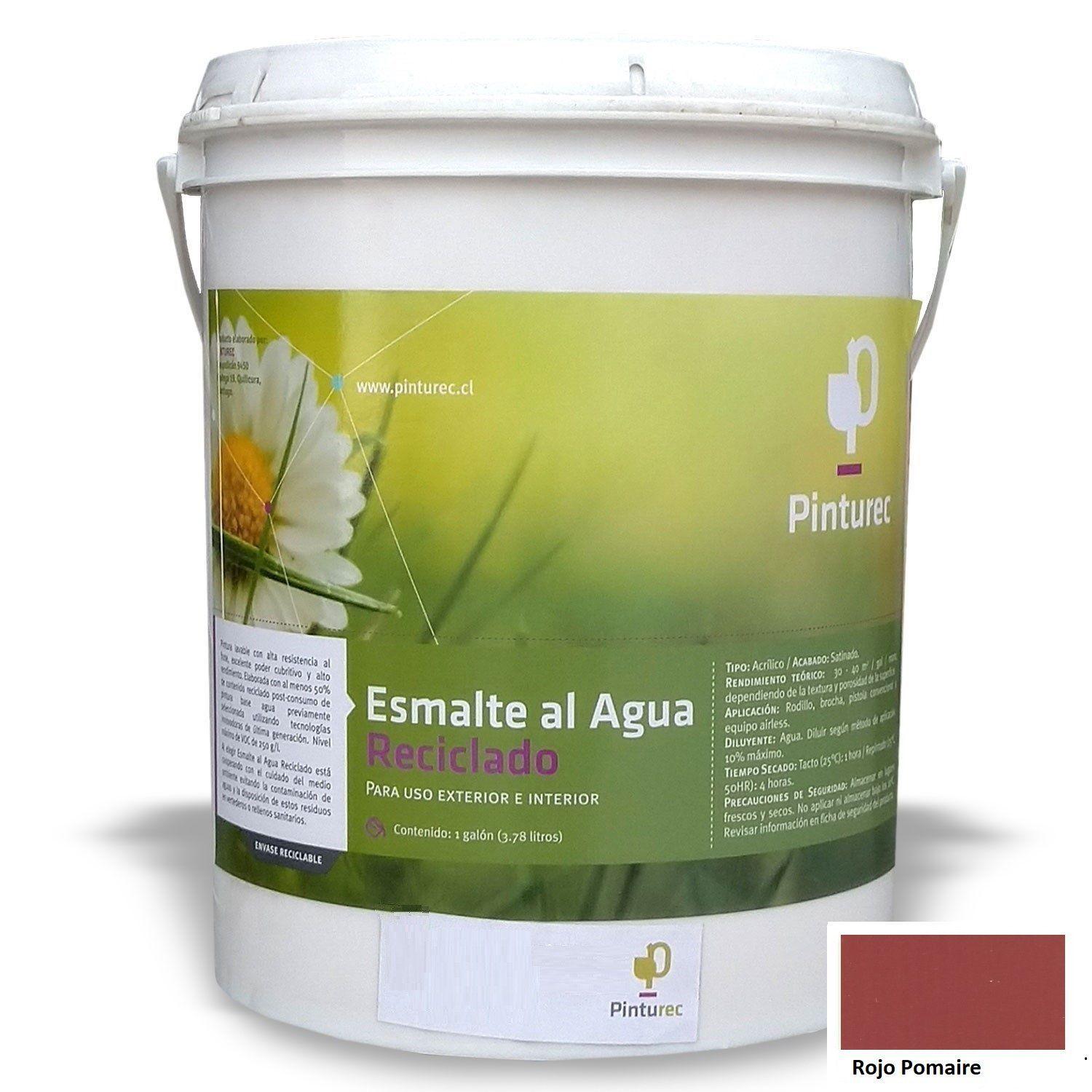 Esmalte al Agua Pinturec Satinado Rojo Pomaire 1G-0