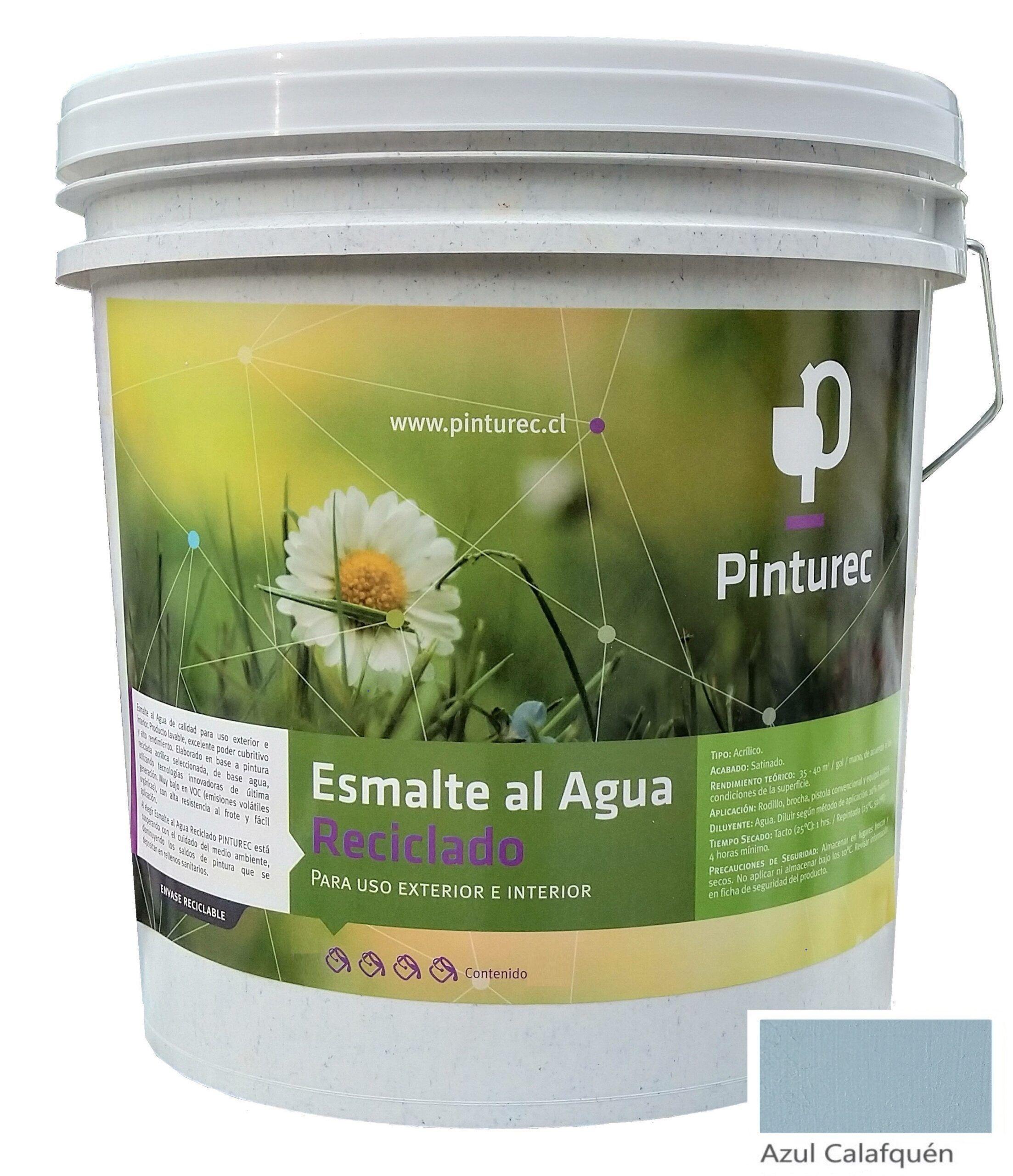 Esmalte al Agua Pinturec Satinado Azul Calafquen 4G-0